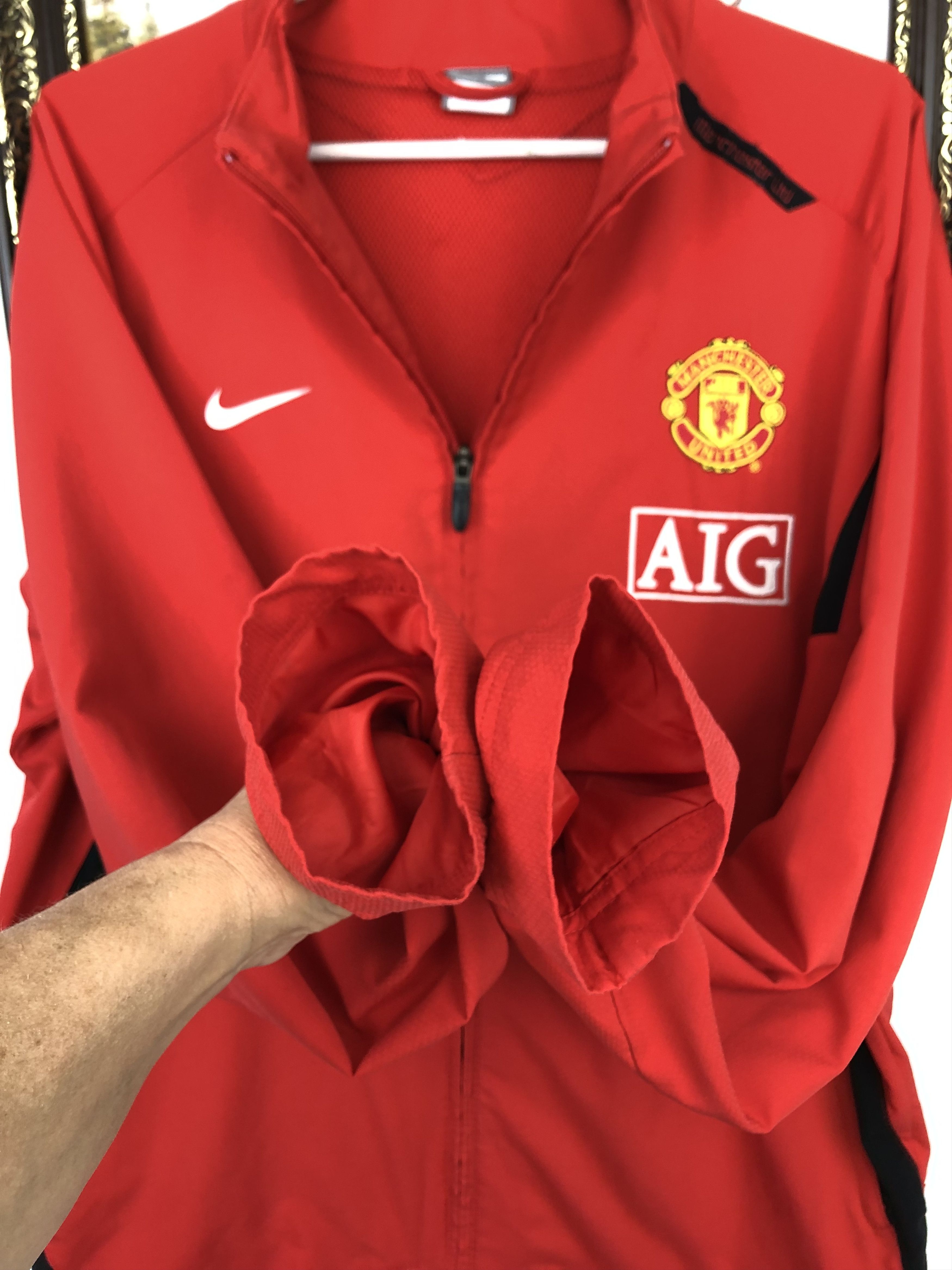 Nike Vintage Nike Manchester United Football Jacket Soccer Track Size US L / EU 52-54 / 3 - 3 Thumbnail