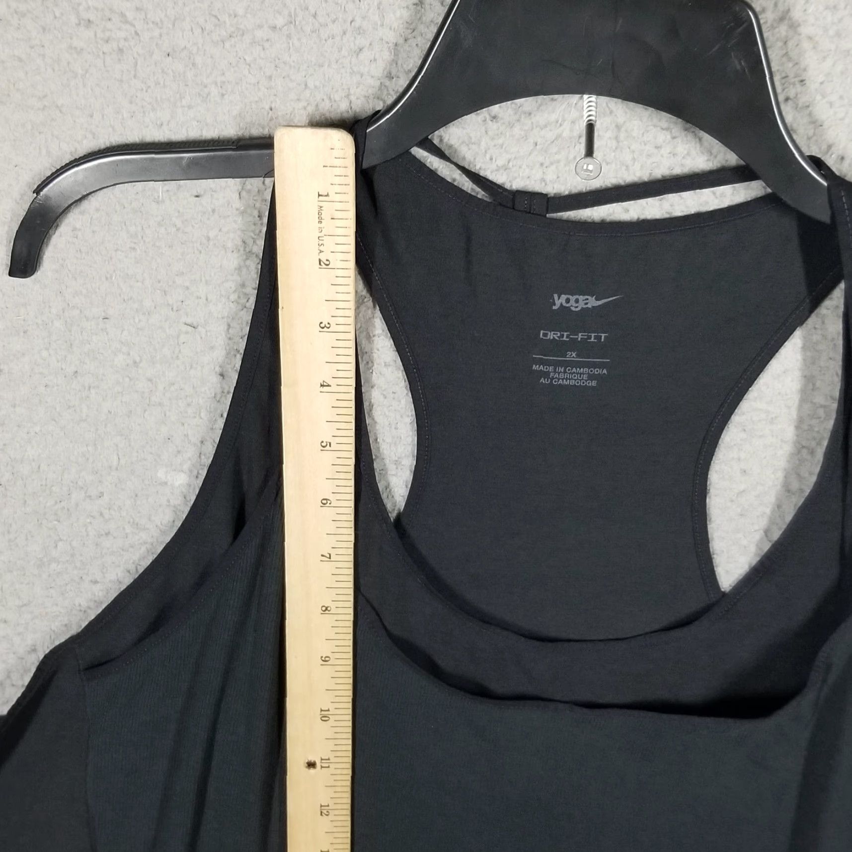 Nike Nike Yoga Tank Woman 2X Black Racerback Swoosh Activewear Tank Ladies 2X Size XXL / US 16-18 / IT 52-54 - 5 Thumbnail
