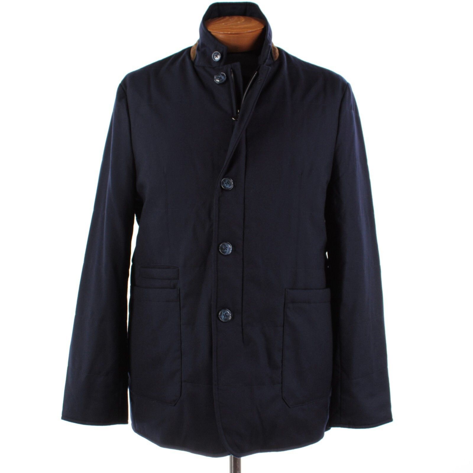 Zanella Zanella Coat Size XL US In Blue Wool Size US XL / EU 56 / 4 - 1 Thumbnail