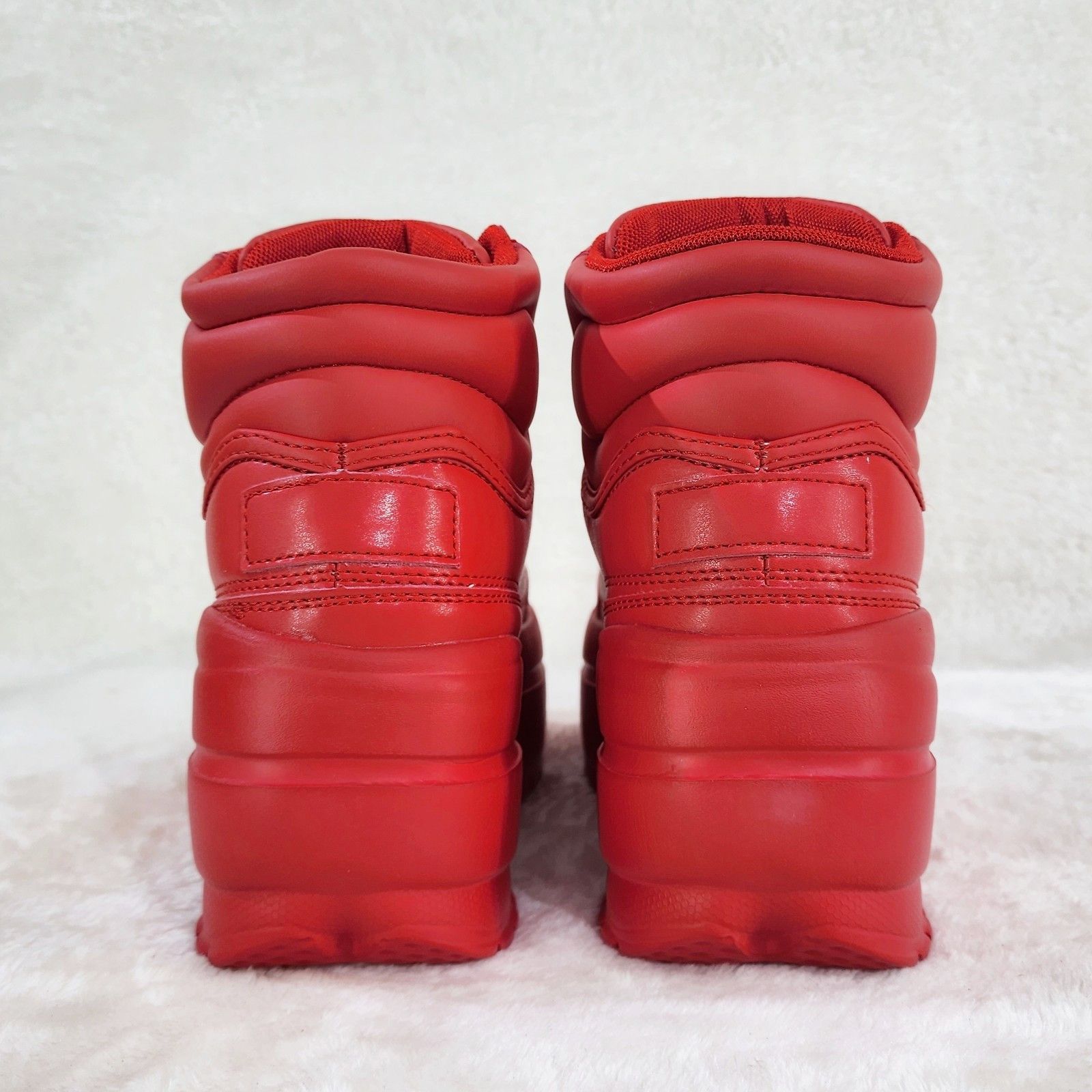 Other Space Cush Comfy Platform Light Weight Mid Top Sneakers Red Size US 10 / IT 40 - 4 Thumbnail