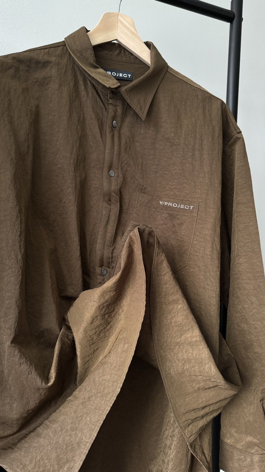 Y/Project Y/Project SSENSE Exclusive Brown Shirt with wire Size US L / EU 52-54 / 3 - 7 Thumbnail