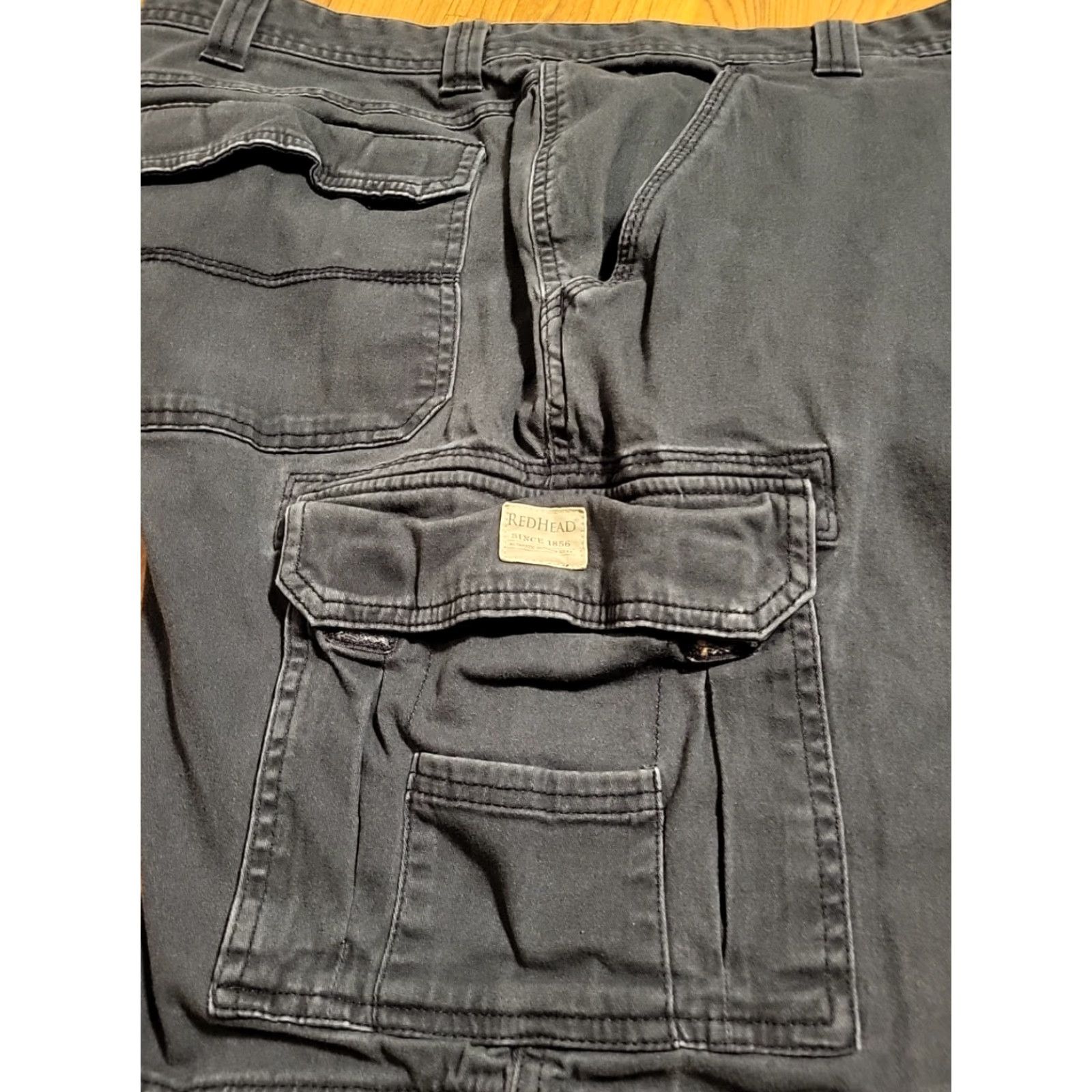 Vintage VINTAGE Redhead Brand Co. Cargo Shorts 42" Waist 20" Length Blue 6 Pocket Mens Size US 42 / EU 58 - 3 Thumbnail
