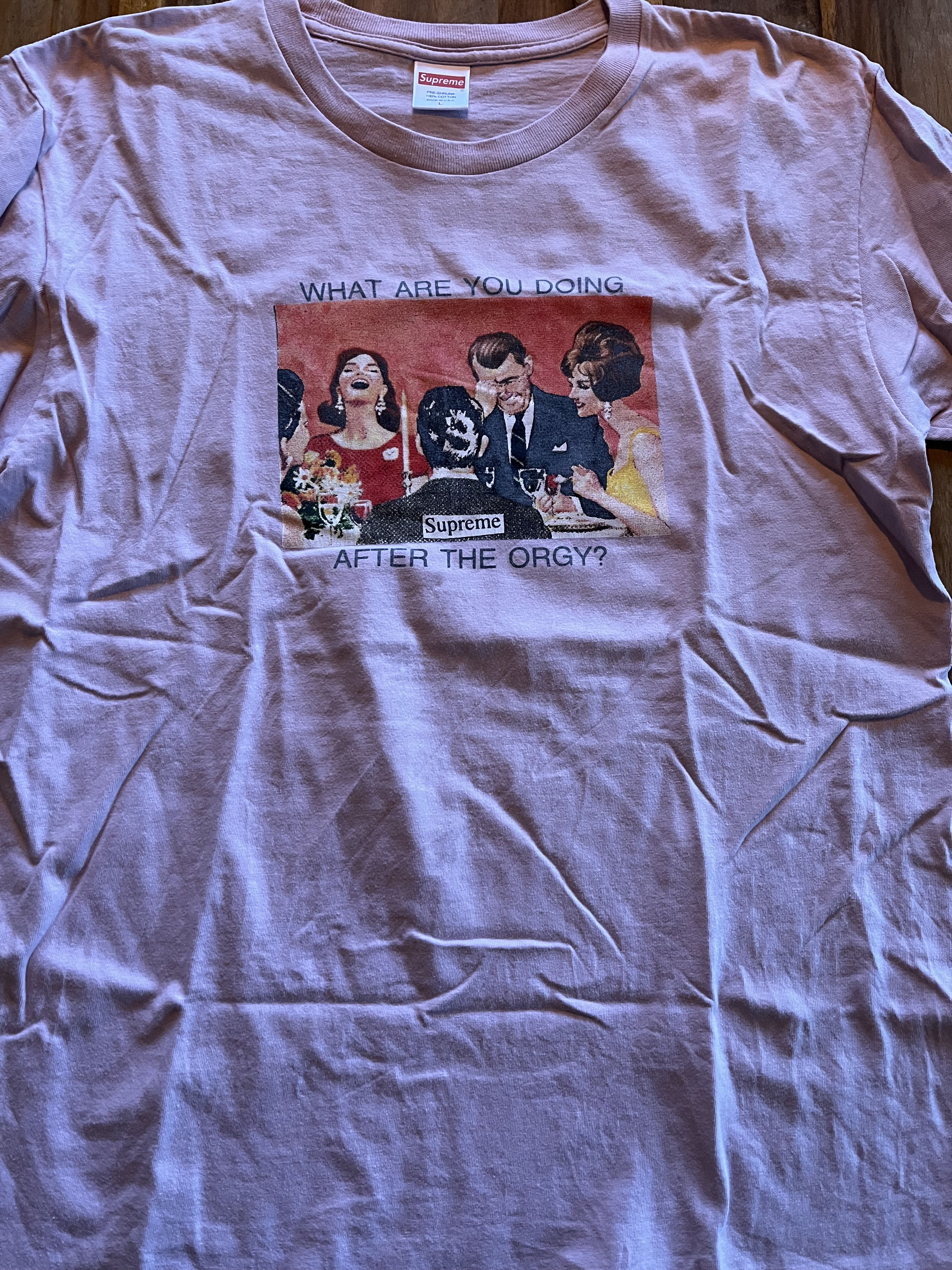 Supreme Supreme Orgy Tee Size US L / EU 52-54 / 3 - 1 Thumbnail