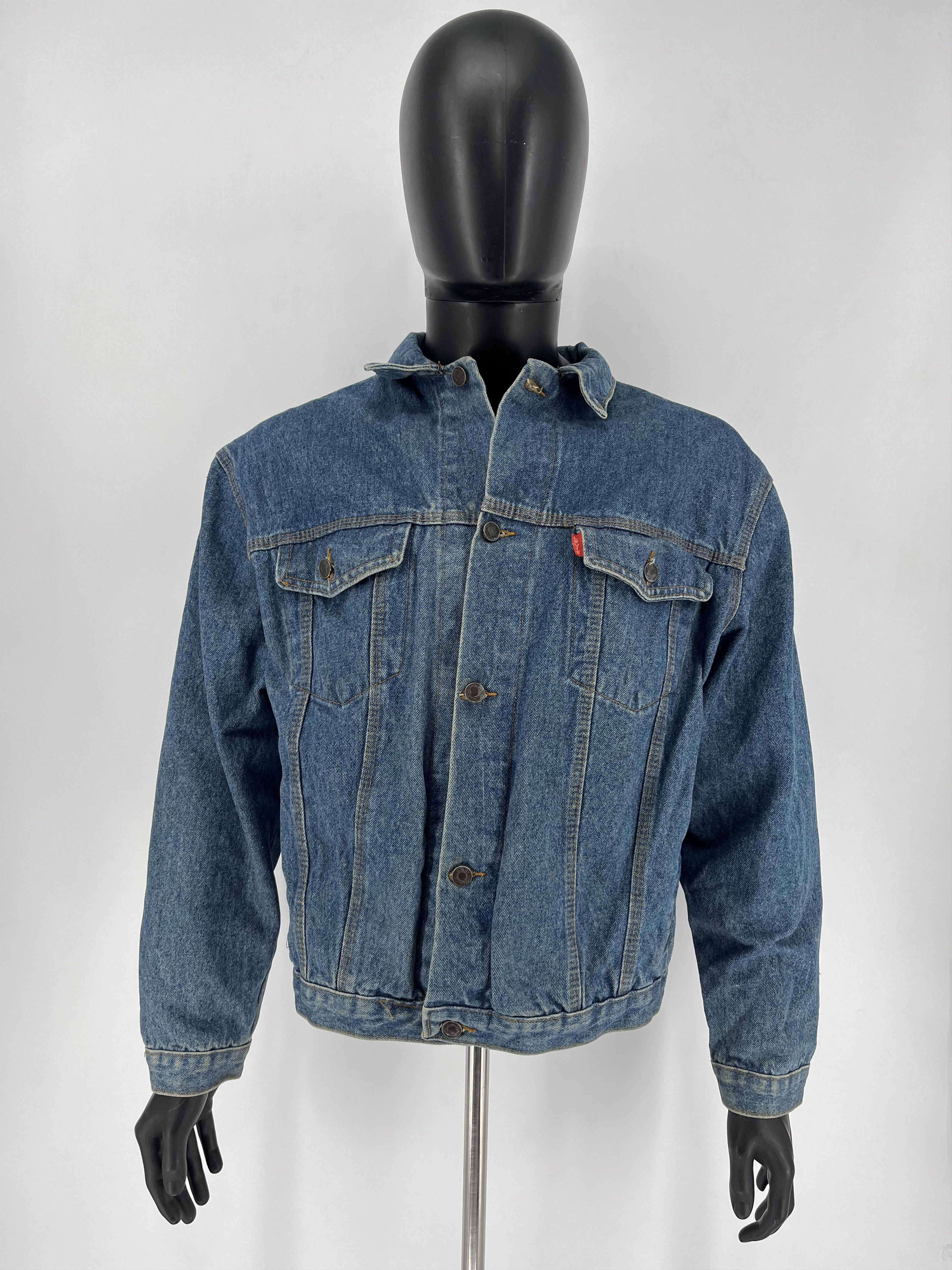 Levi's VINTAGE 40s 50s 60s 70s LEVIS TRUCKER DENIM JACKET Size US L / EU 52-54 / 3 - 3 Thumbnail