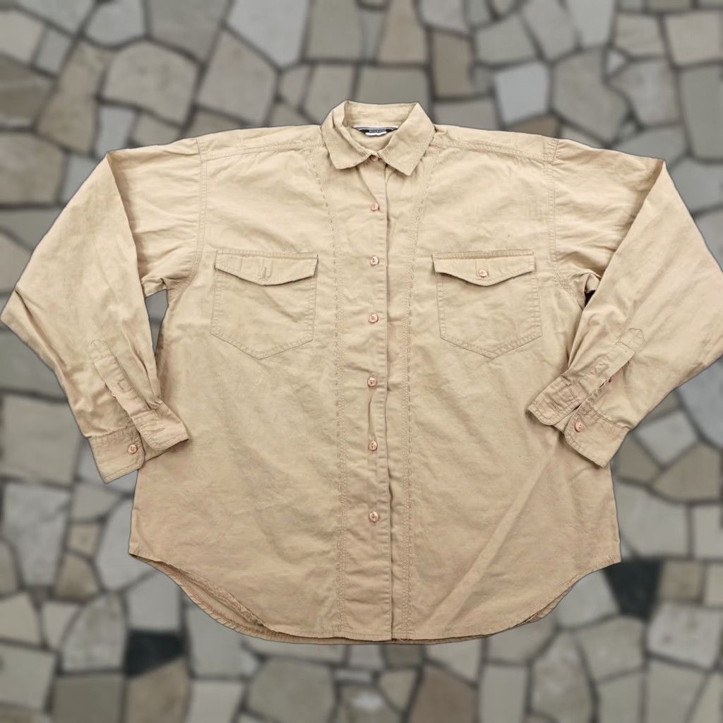 Vintage VINTAGE Rockies Shirt Womens Large Beige Country Western Button Up Embroidered Size M / US 6-8 / IT 42-44 - 1 Thumbnail