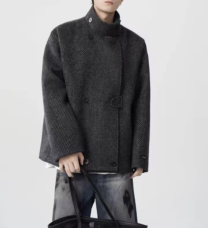 Vintage Retro Y2k Wool Blend Warm Loose Trendy Coat Jacket Size US XL / EU 56 / 4 - 9 Thumbnail