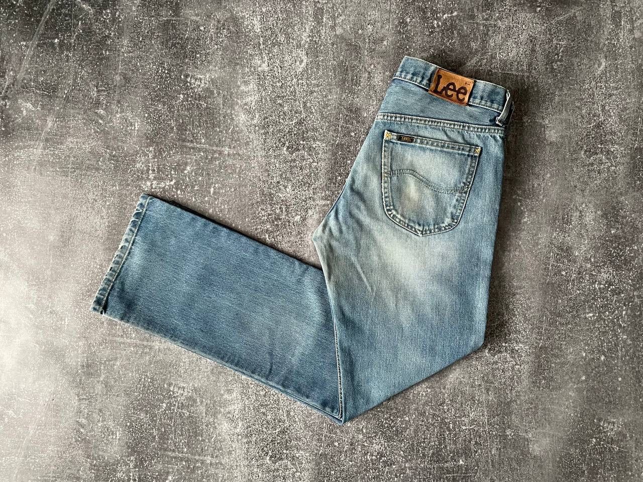Lee × Vintage Vintage 90s Lee Washed Blue Denim Blue Jeans Pants Y2K Rare Size US 34 / EU 50 - 1 Thumbnail