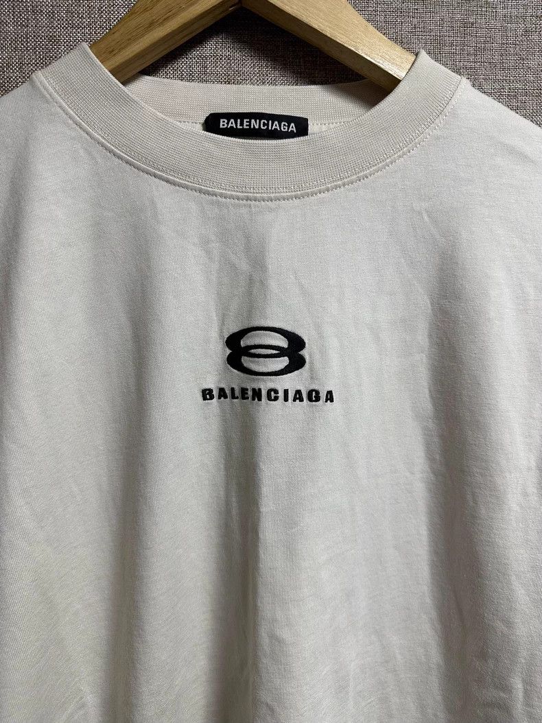 Balenciaga Balenciaga Ski Double Circle Logo Embroidered Short Sleeve Size US S / EU 44-46 / 1 - 2 Thumbnail