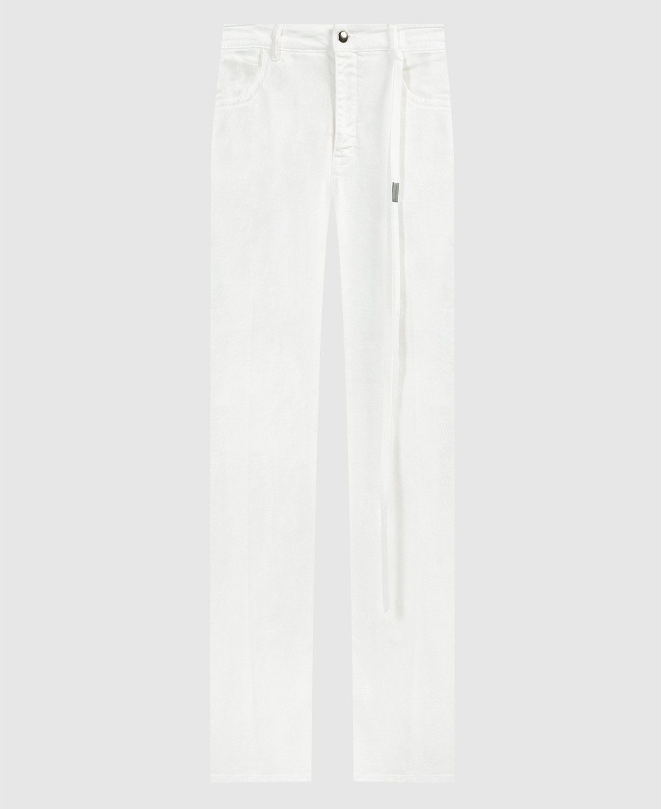 Ann Demeulemeester Last Size Ann Demeulemeester Ona Flared White Jeans Size 27" / US 4 / IT 40 - 5 Thumbnail