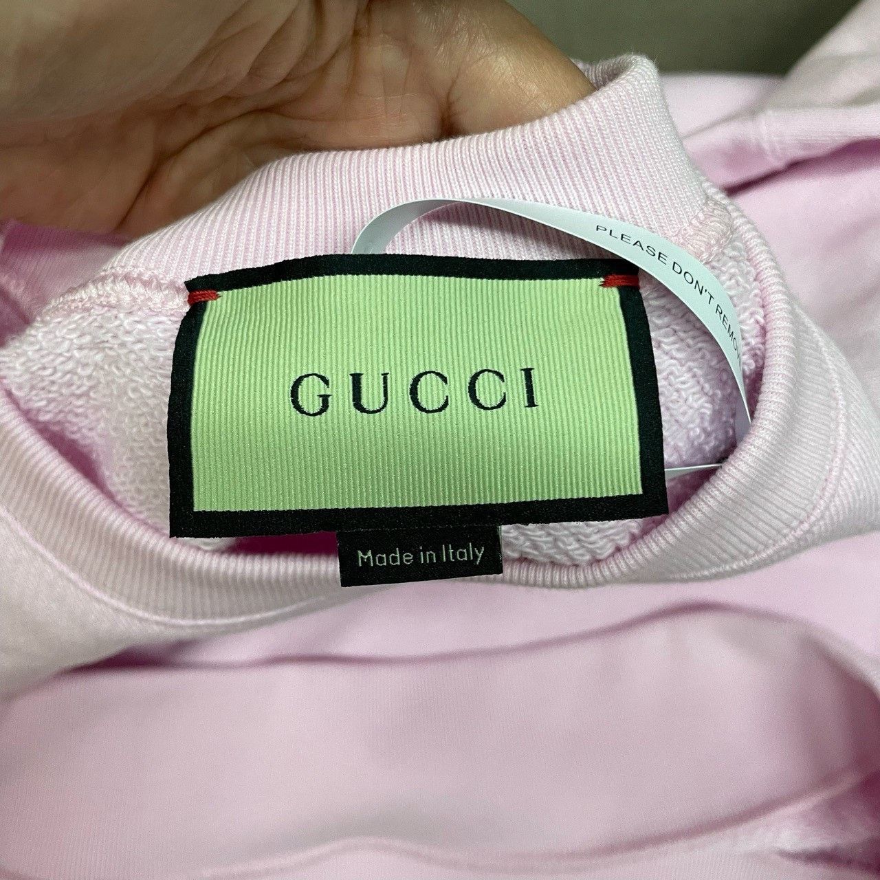 Gucci Gucci Pink new Apple sweatshirt 2501-Nextarrow Size US S / EU 44-46 / 1 - 5 Thumbnail