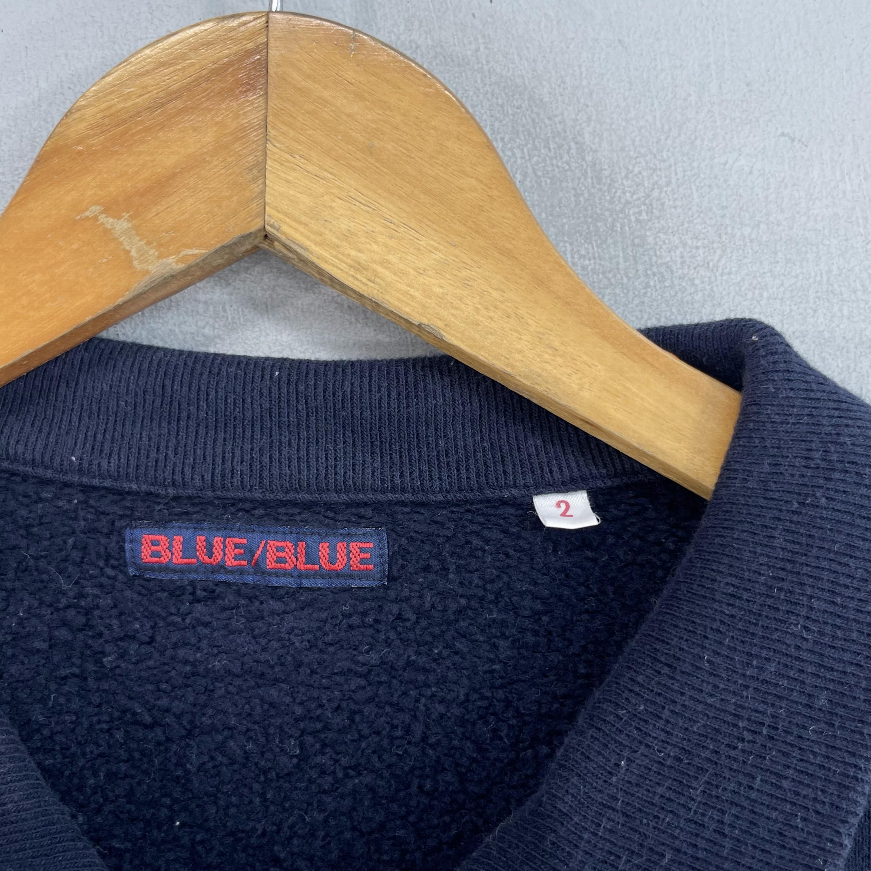 Blue Blue Japan × Japanese Brand × Vintage Vintage Blue Blue Japan Navigation Zipper Up Sweatshirt Size US M / EU 48-50 / 2 - 4 Thumbnail