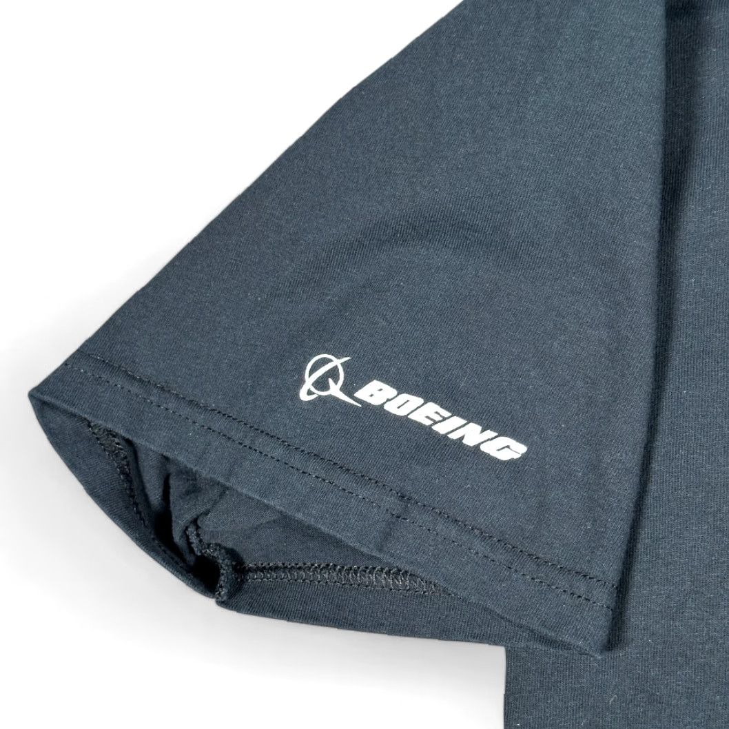 Vintage Boeing Shirt Adult XL Black Aviation Airplane 95th Anniversary Boeing Graphic Crew Neck Short Sleeve Cotton Classic Mens Size US XL / EU 56 / 4 - 4 Thumbnail