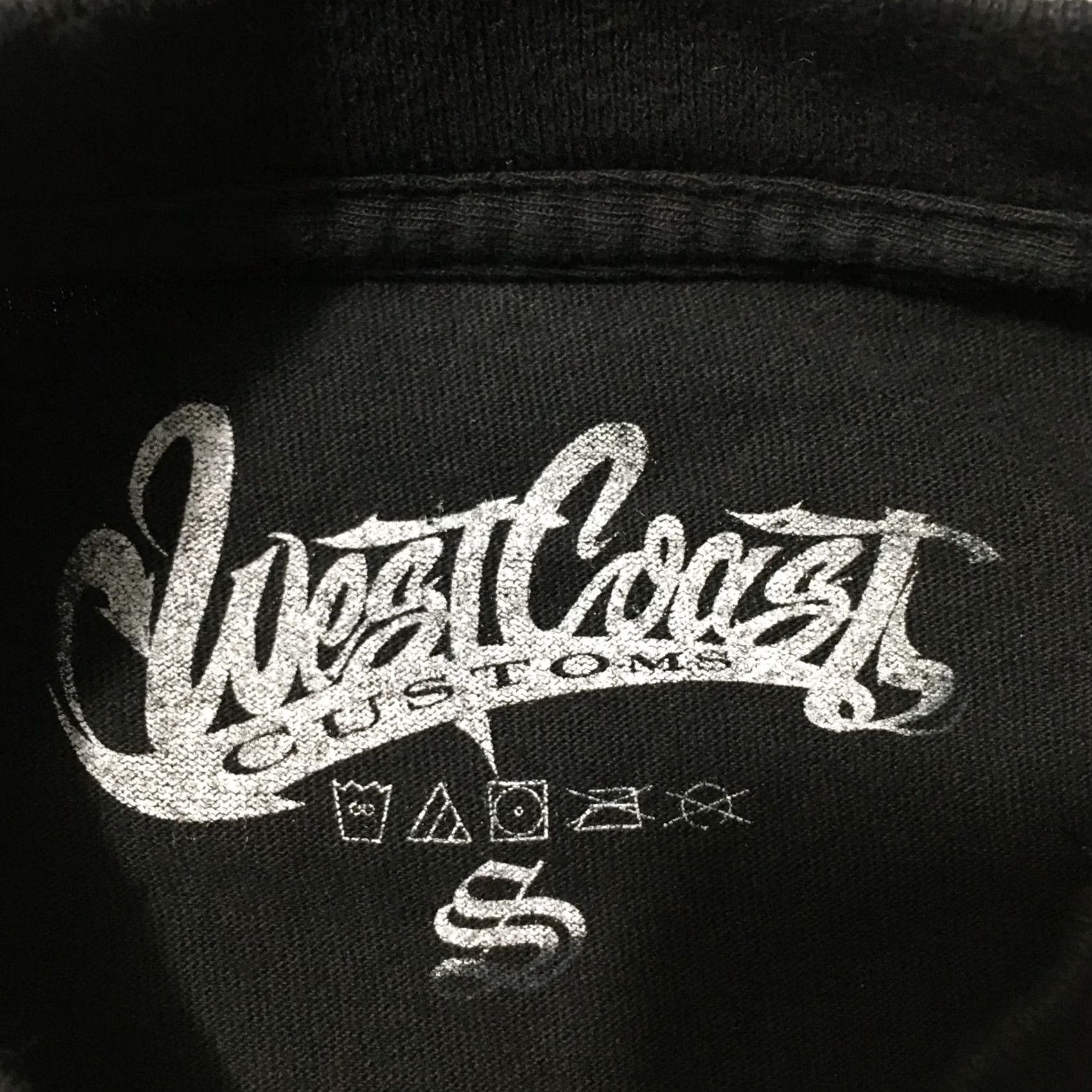 Vintage WEST COAST CUSTOMS Logo T-Shirt Black SMALL Y2K Grunge LADY ART CHOLO GANGSTER Size US S / EU 44-46 / 1 - 3 Thumbnail