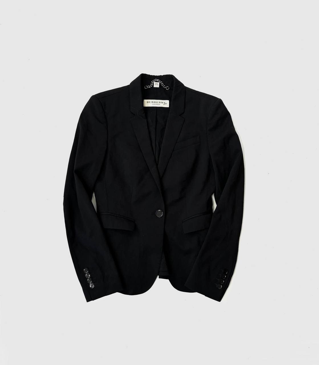 image of Burberry Blazer Jacket in Black, Women's (Size XS)