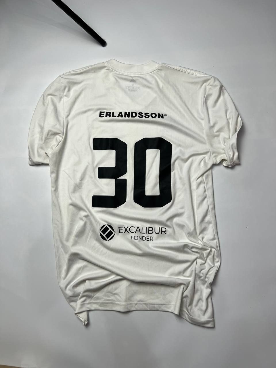 Adidas ⚽ White Football Jersey #30 — ERLANDSSON x Excalibur Fonder Size US M / EU 48-50 / 2 - 2 Thumbnail