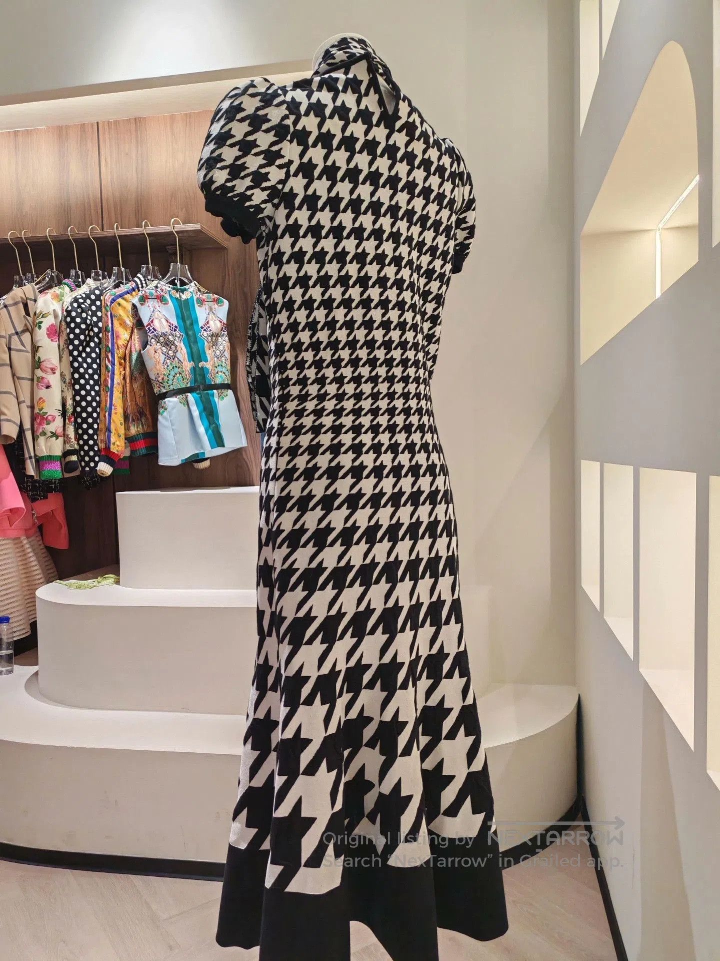 Alexander McQueen Alexander McQueen Houndstooth Dress. Size S / US 4 / IT 40 - 7 Thumbnail