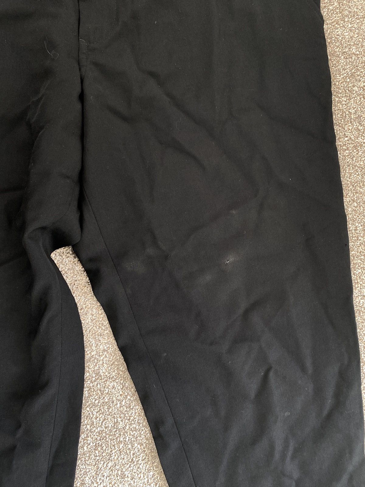 Yohji Yamamoto Black Tailored Trouser Size 34R - 4 Thumbnail