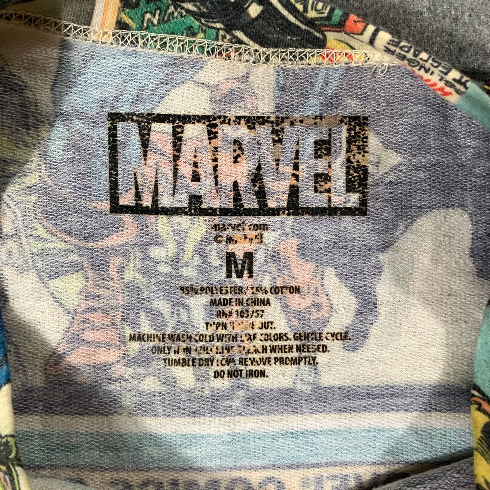 Marvel Comics Marvel Shirt Women Medium Multicolor Casual Size M / US 6-8 / IT 42-44 - 3 Thumbnail