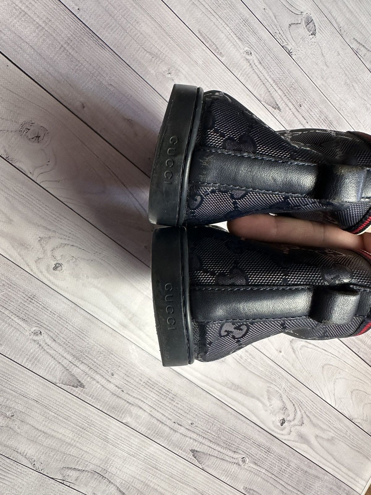 Vintage Vintage Gucci shoes boots monogram blue size US7,5/8 Size US 7.5 / EU 40-41 - 7 Thumbnail