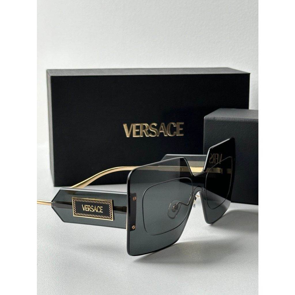 Versace NEW Versace VE2277 Rimless Oversized Sunglasses $652 Size ONE SIZE - 4 Thumbnail