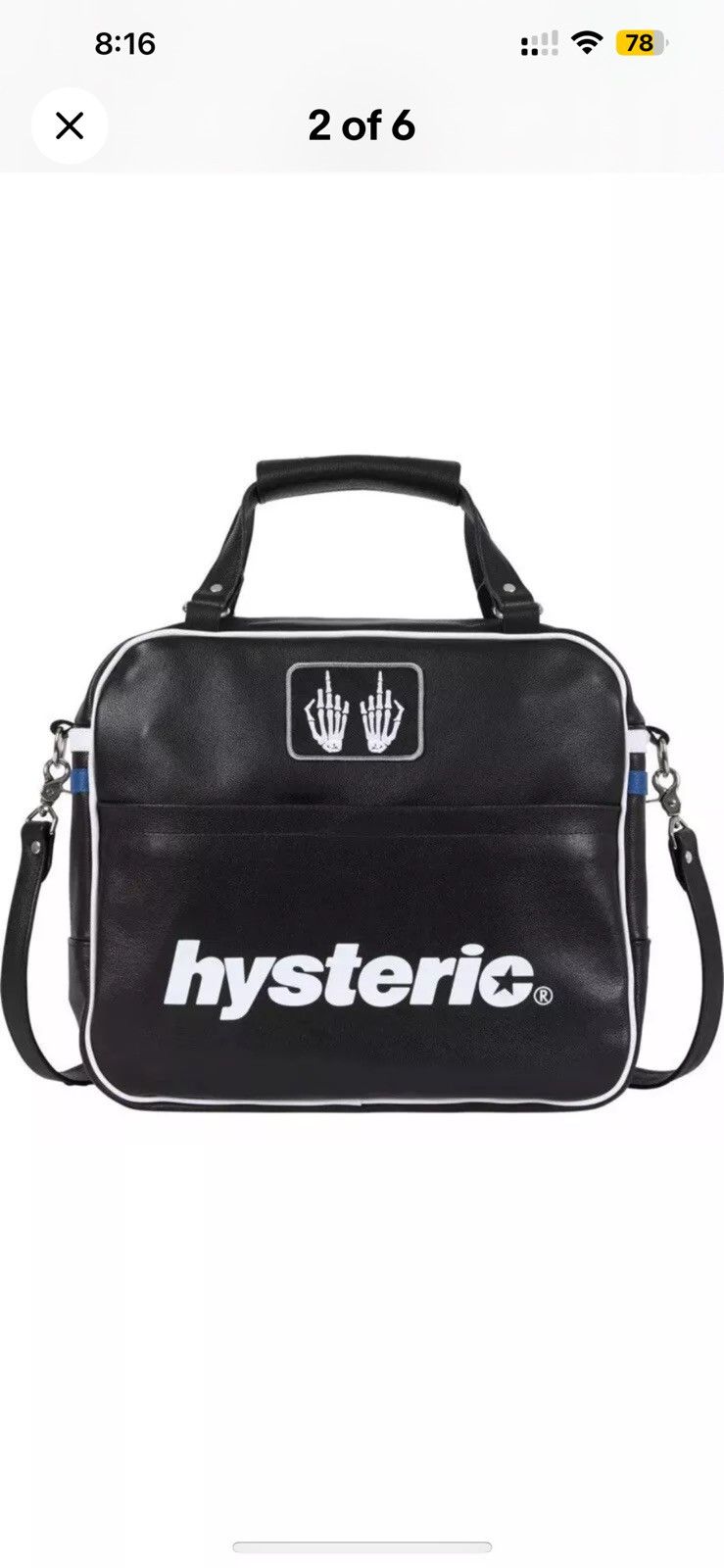 Supreme Supreme Vanson Hysteric Leather Bag Size ONE SIZE - 2 Thumbnail
