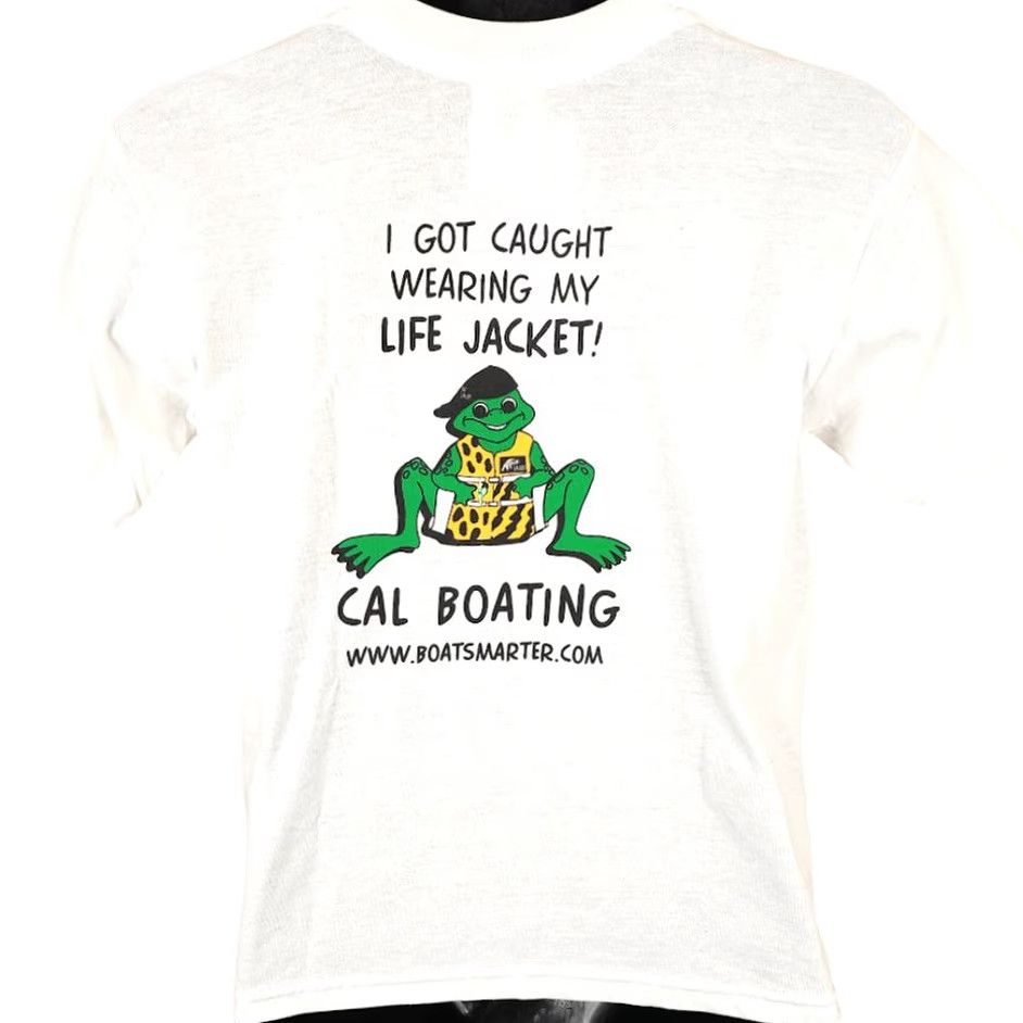 Alife VINTAGE Round Trip T-Shirt Mens XS White 90s Boating Frog Life Jacket Made In USA Size US XS / EU 42 / 0 - 4 Thumbnail