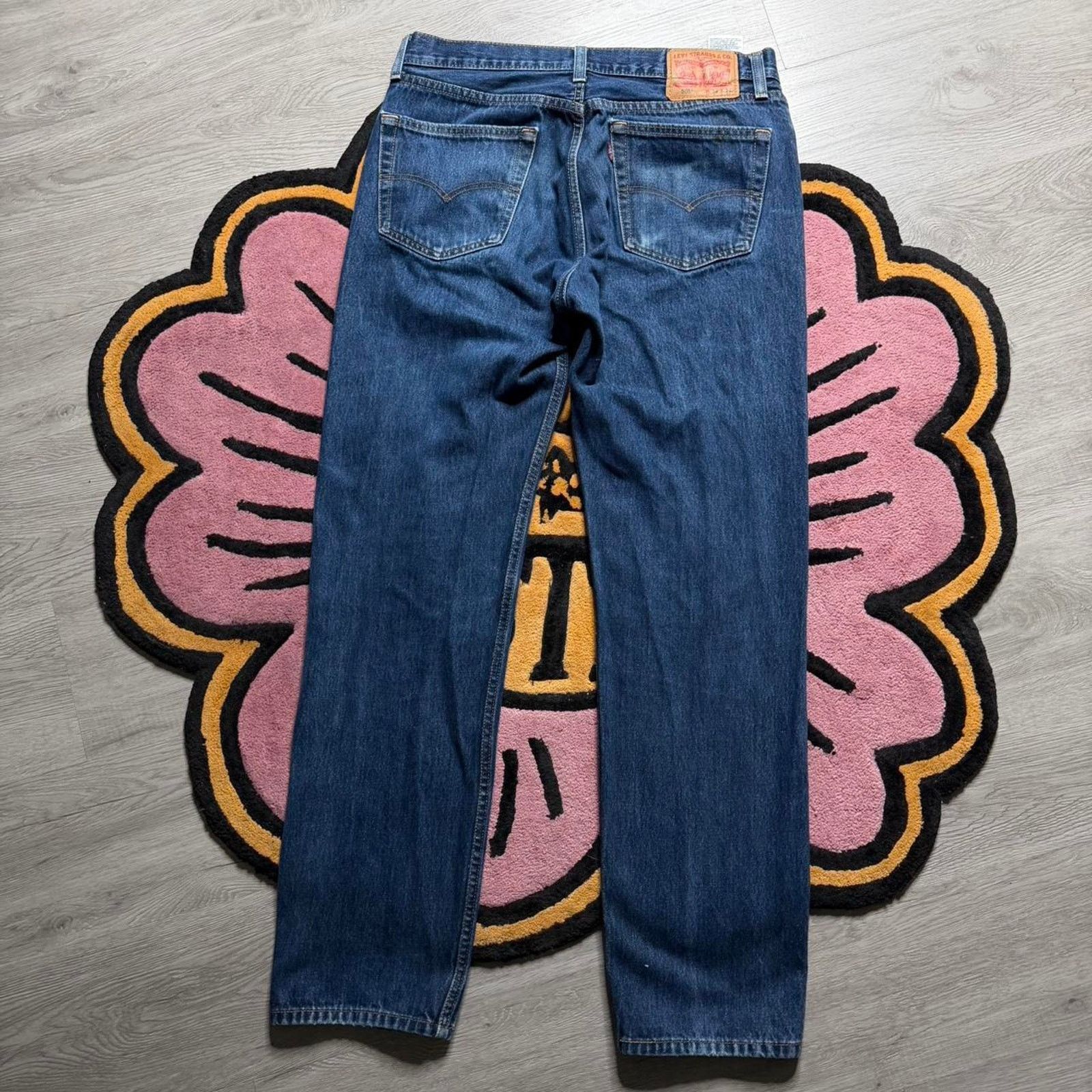 Levi's Levi’s Strauss 505 Regular Straight Fit Denim Jeans 34x34 Size US 34 / EU 50 - 7 Thumbnail