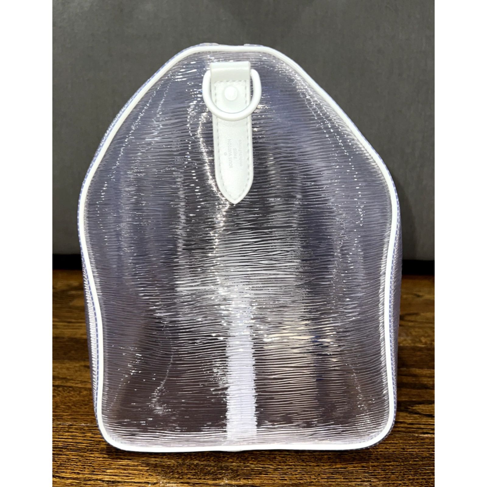 Louis Vuitton Louis Vuitton Clear Epi White Duffle Weekend Travel Bag Size ONE SIZE - 9 Thumbnail