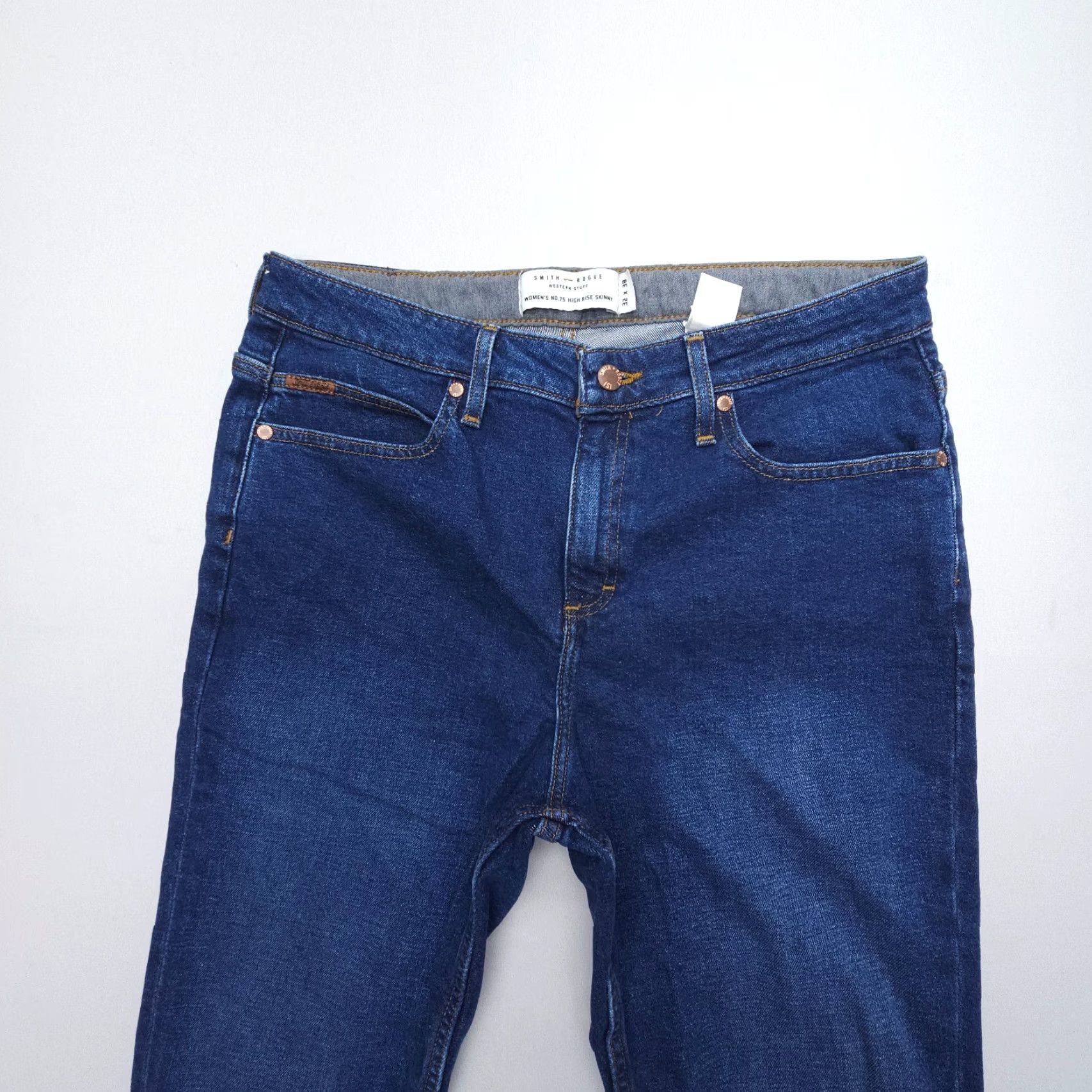 Vintage Smith & Rogue Jeans Womens No 77 High Rise Skinny Size 32 x 30 Dark Wash Western Size 24" / US 00 / IT 34 - 5 Thumbnail
