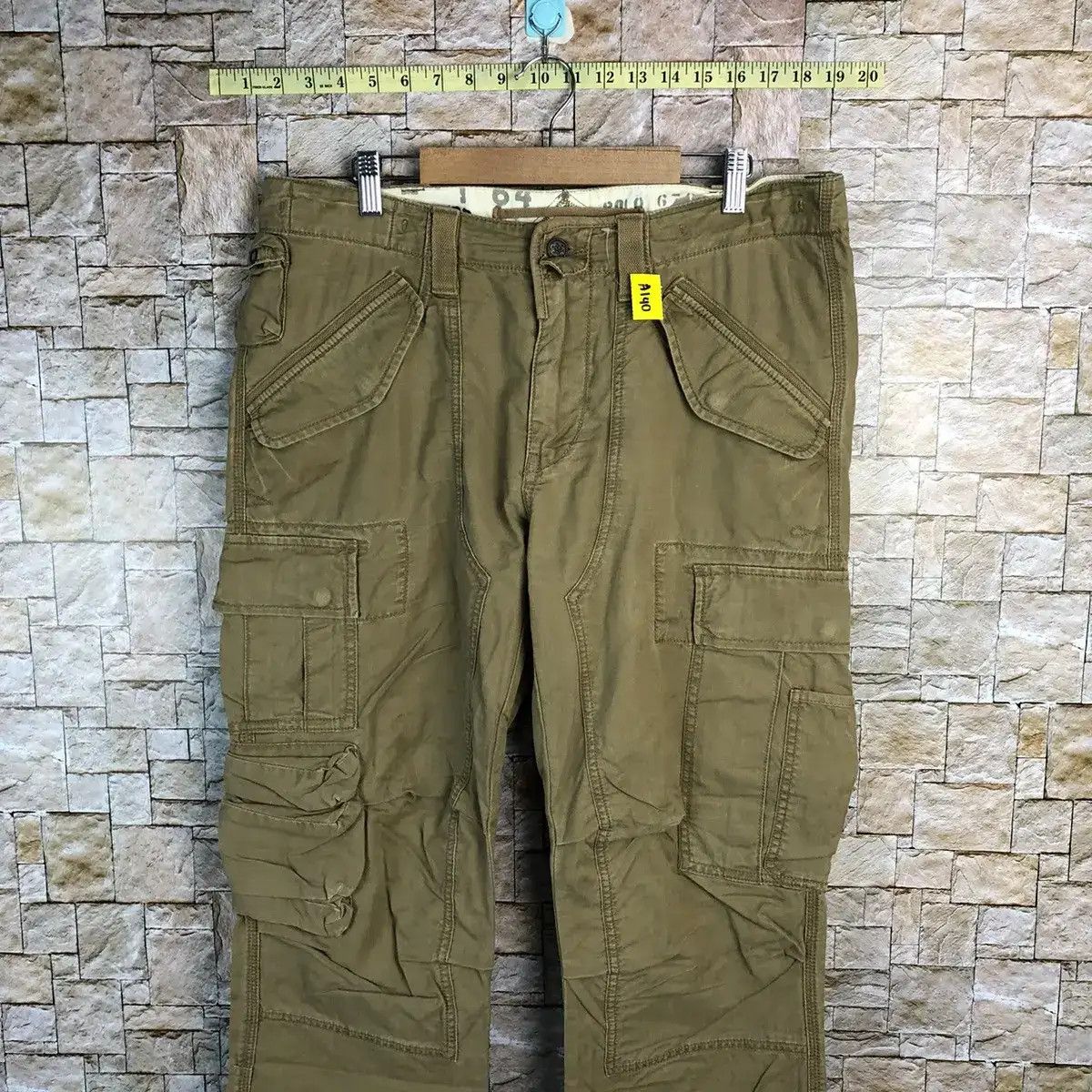 Ralph Lauren DL Ralph Lauren double knee 3d pocket Cargo Pants #A140 Size US 35 - 2 Thumbnail