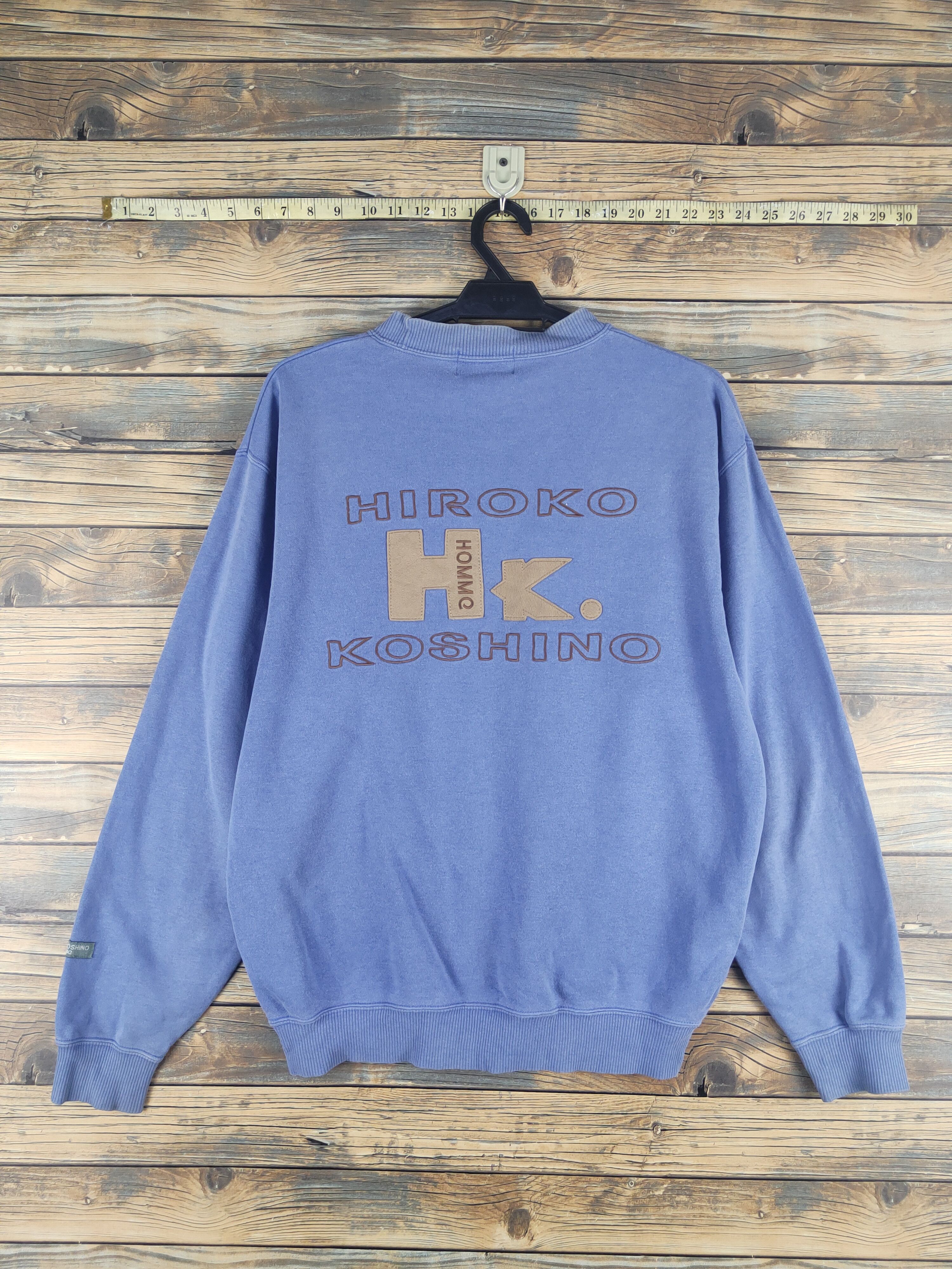 Hiroko Koshino Homme DL Hiroko Koshino Homme vintage Blue Sweatshirts #621T Size US M / EU 48-50 / 2 - 1 Thumbnail