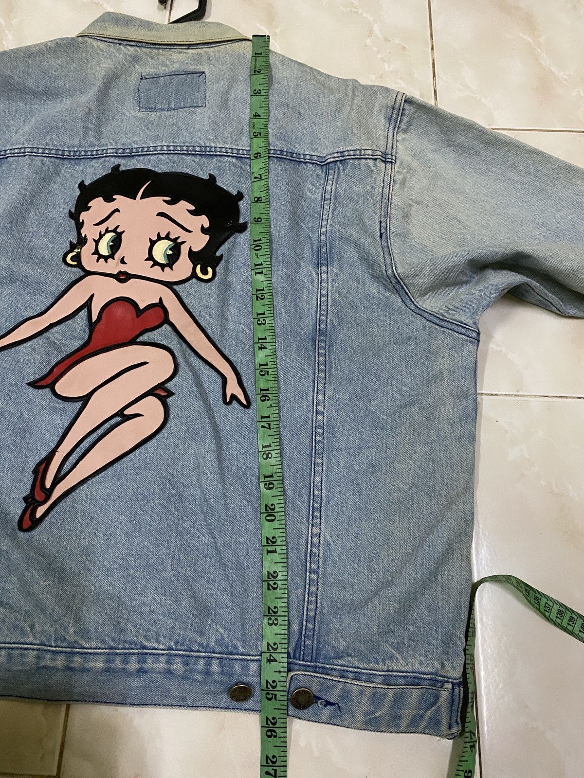 Vintage Betty Boop Denim Jacket Vintage Emberode Size US XL / EU 56 / 4 - 6 Thumbnail