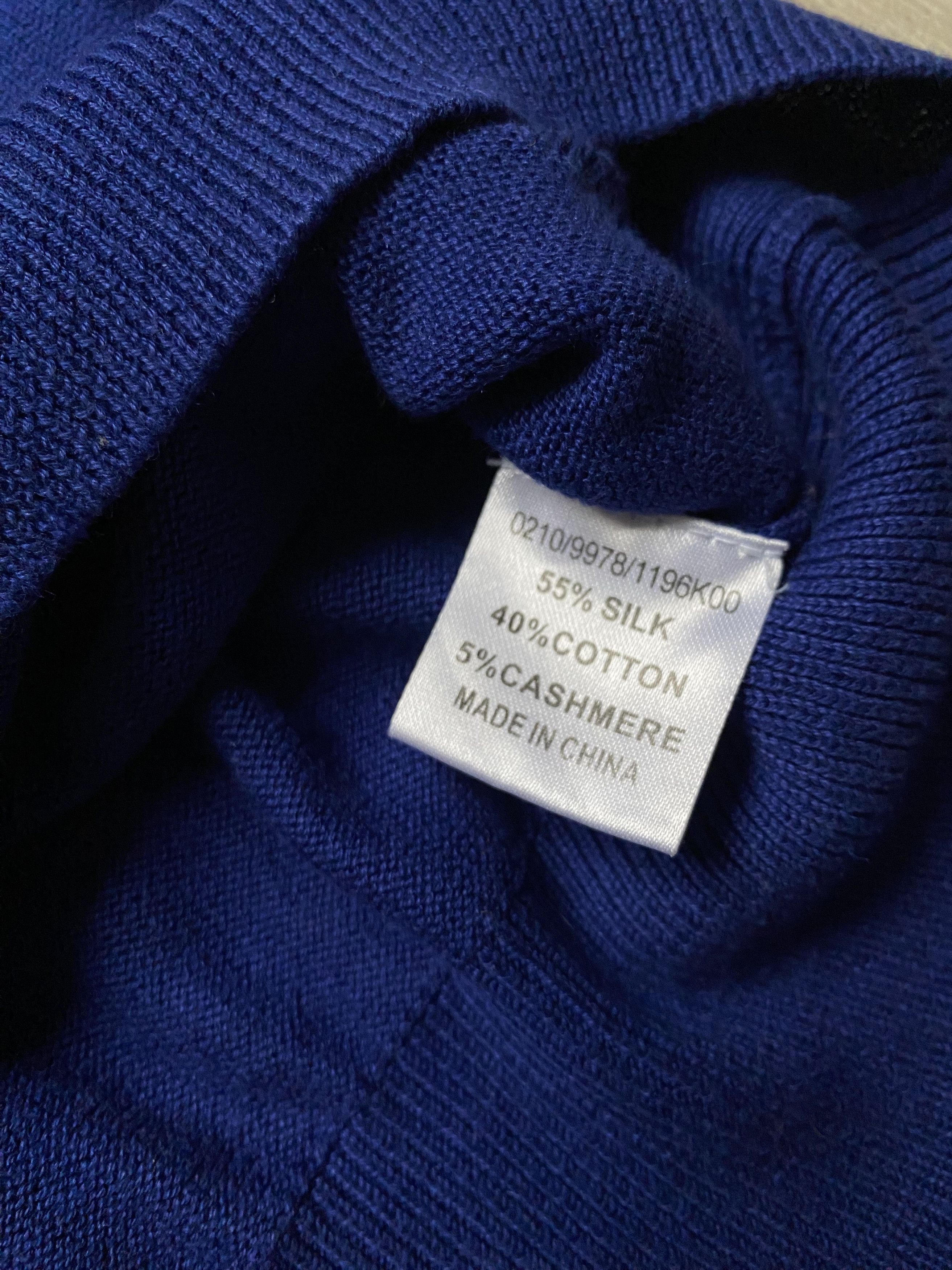 Hobbs London Hobbs Blue Sweater with Silk and Cashmere Blend Size M / US 6-8 / IT 42-44 - 4 Thumbnail