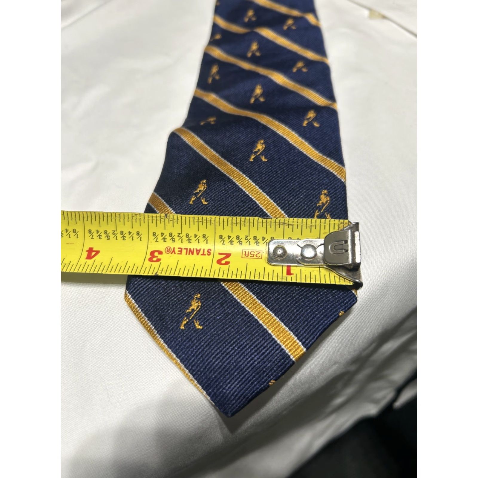 Brooks Brothers Brooks Brothers Tie Geometric Silk Blue Repp Stripe Cal Berkeley Golf Vintage: No Men's One Size 57"-60" Size ONE SIZE - 6 Thumbnail