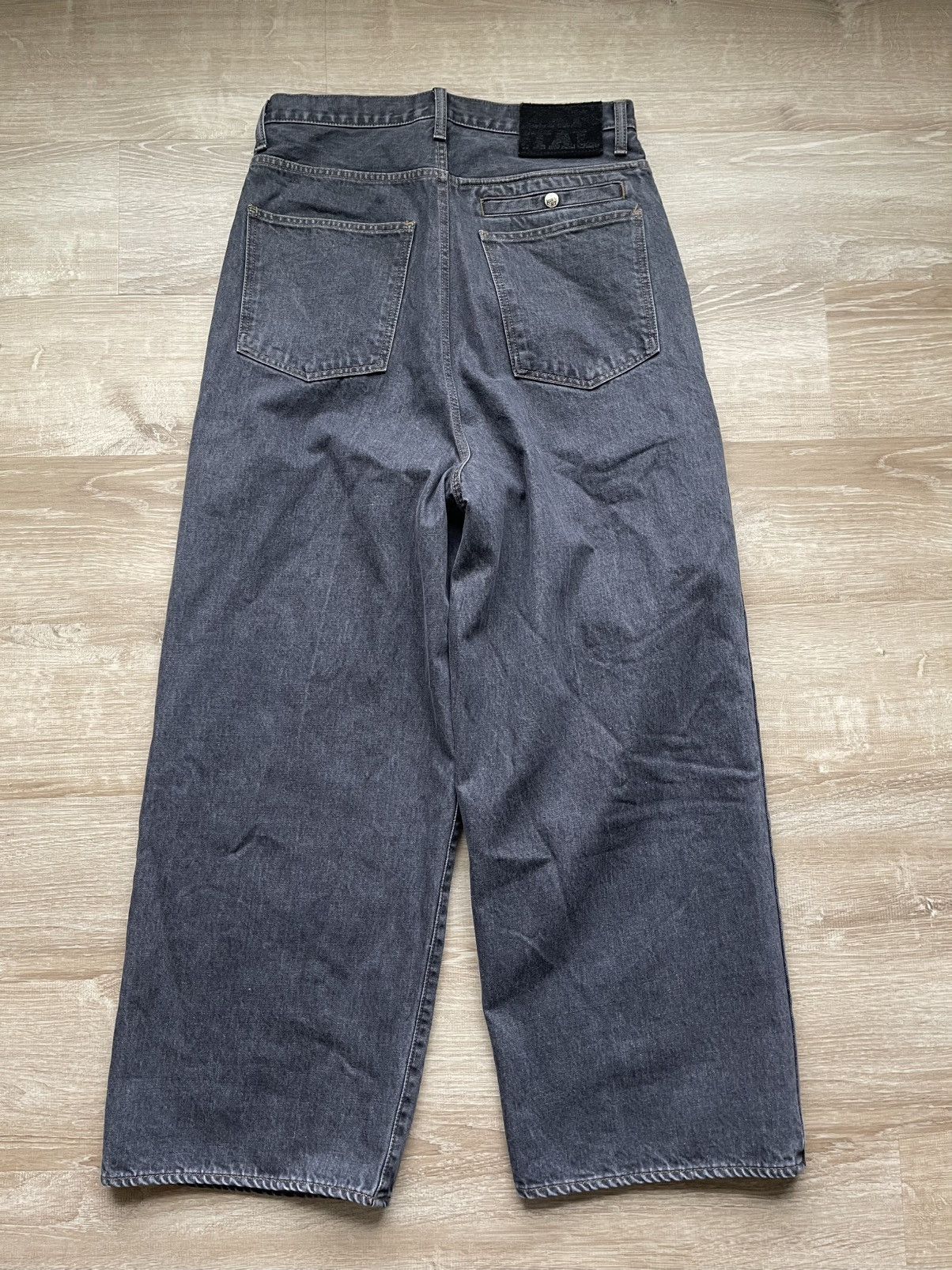 Kapital Kapital 14oz High Waist Black Denim Port Baggy Size US 33 - 2 Thumbnail