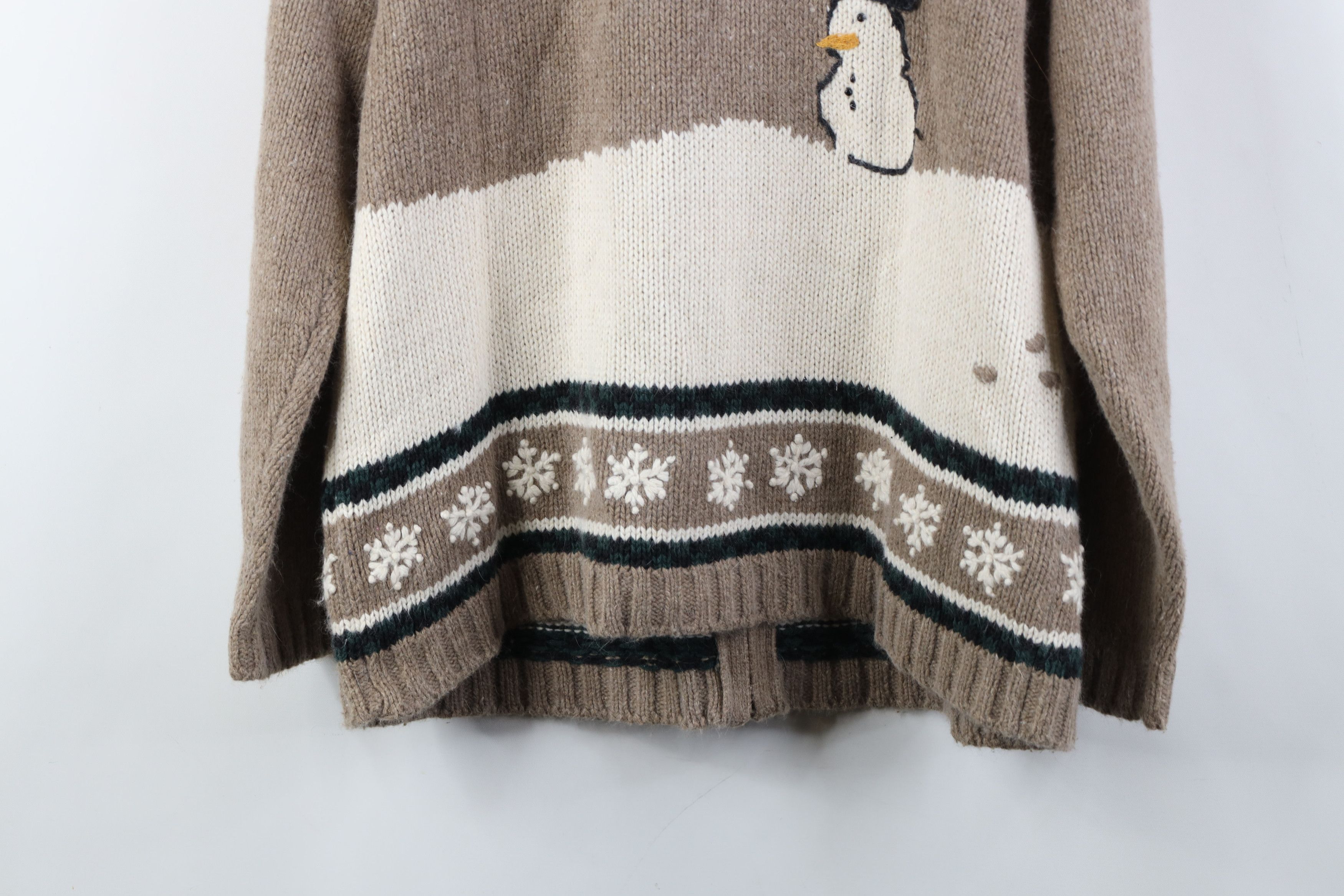 Vintage Vintage 90s Streetwear Christmas Cabin Zip Cardigan Sweater Size M / US 6-8 / IT 42-44 - 15 Thumbnail