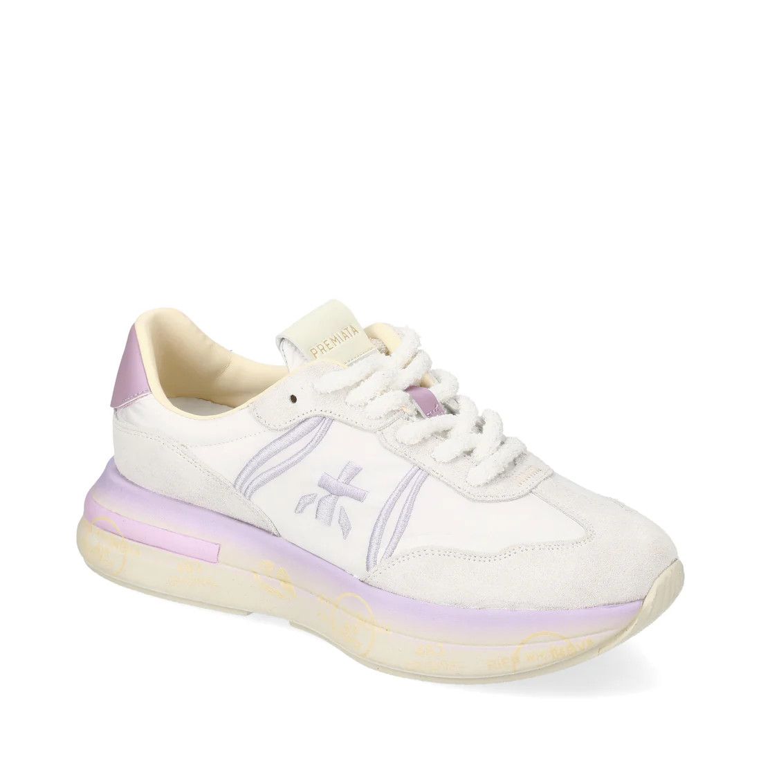 Premiata o1B3y1r0426 Cassie Sneakers in White/Purple Size US 9 / IT 39 - 2 Thumbnail