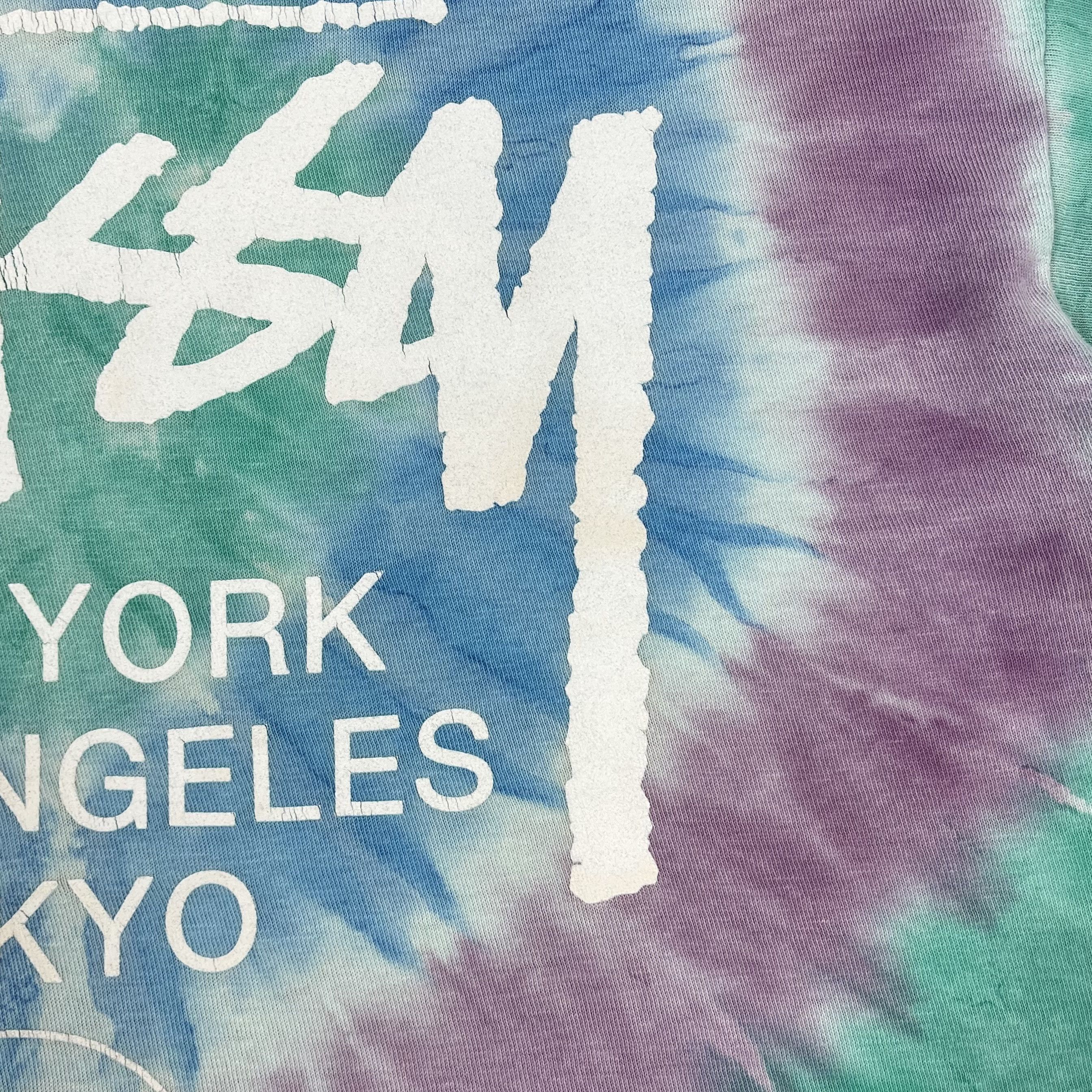 Stussy Vintage Stussy World Tour Big Logo Tie-Dye T Shirt 00’s Size US M / EU 48-50 / 2 - 12 Thumbnail