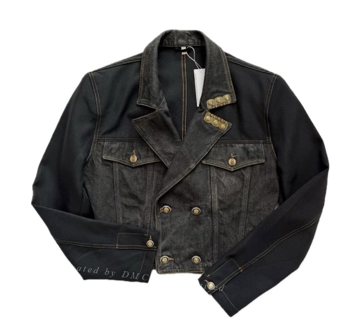 Vintage Vintage Marithe Francois Girbaud Double Breasted Cropped Denim Jacket Size M / US 6-8 / IT 42-44 - 1 Thumbnail