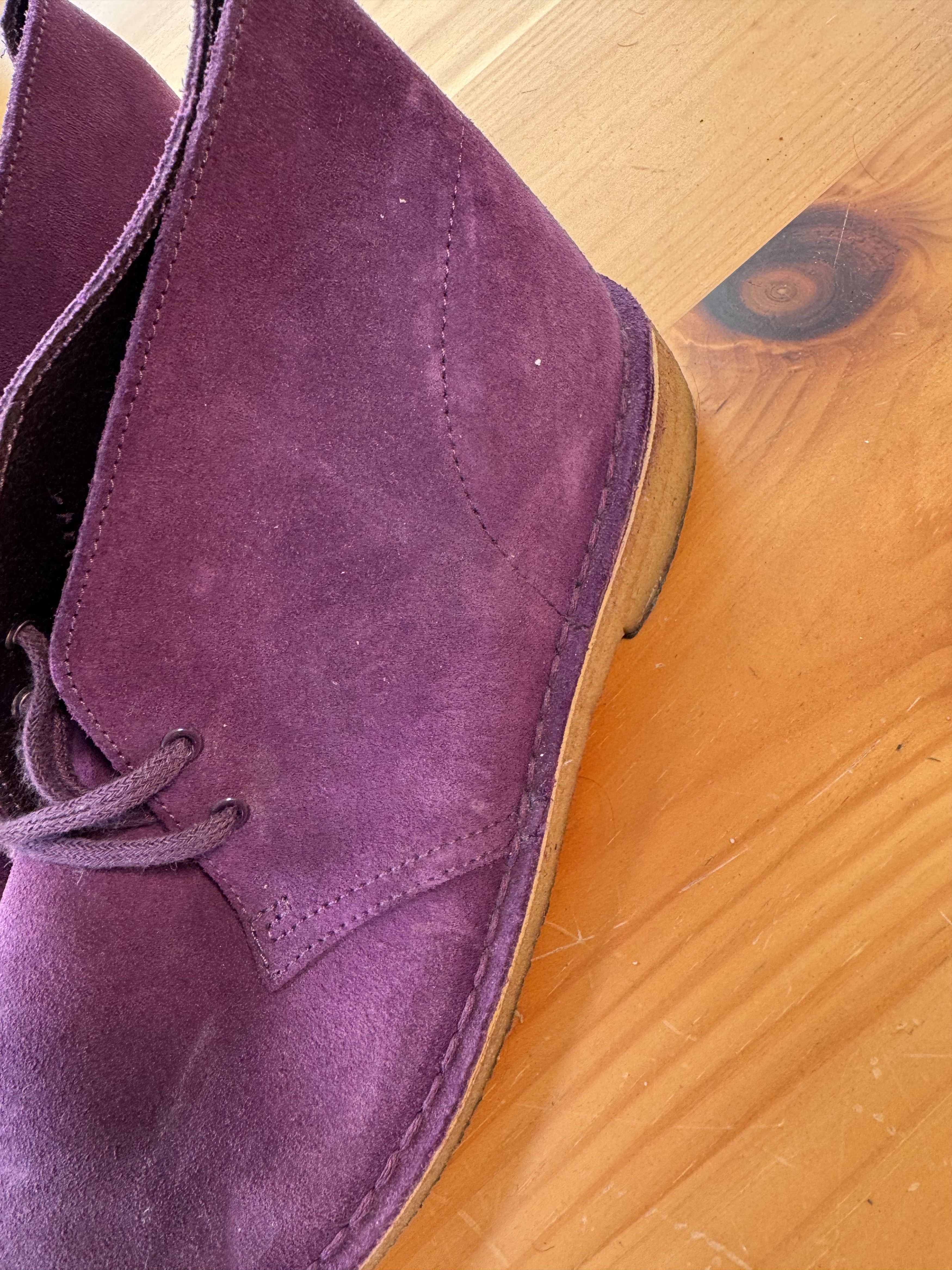 Clarks Clarks Purple Desert Boot Size US 8.5 / EU 41-42 - 2 Thumbnail