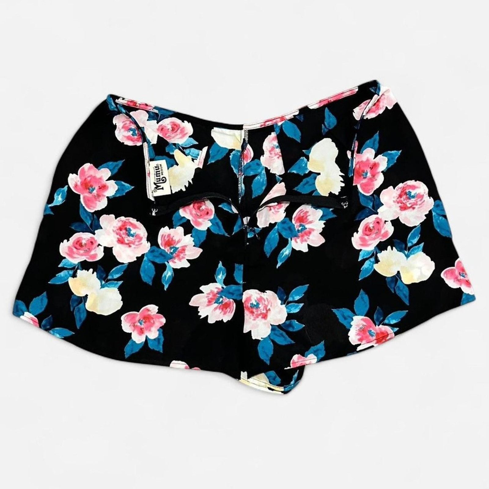 Show Me Your MuMu Show Me Your Mumu Sawyer sheer micro shorts Black Floral sm Size 24" / US 00 / IT 34 - 2 Thumbnail