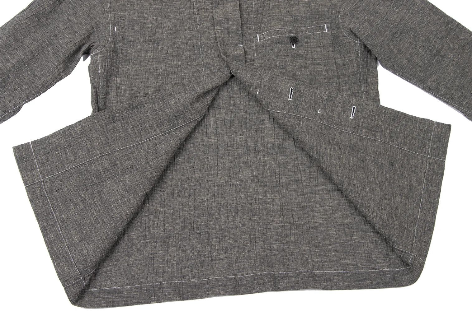 Issey Miyake Gray Stitch Shirt Jacket in Good Condition, Size M Size US M / EU 48-50 / 2 - 11 Thumbnail