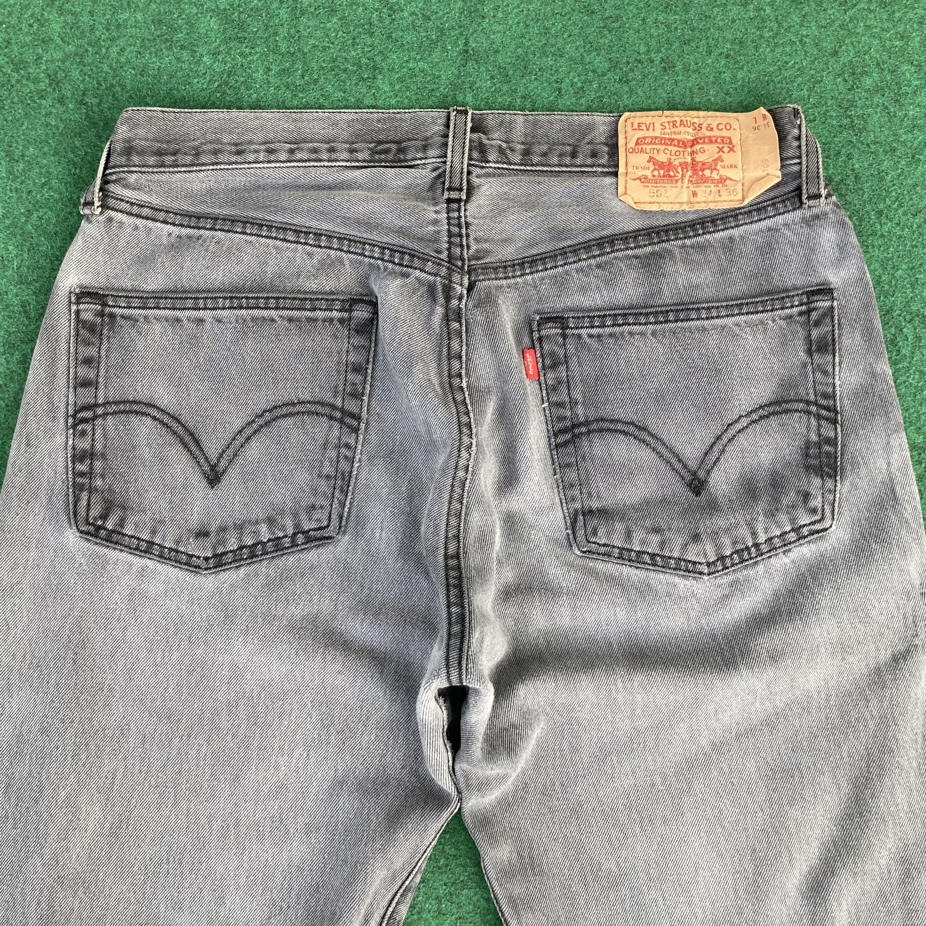 Levi's × Vintage Vtg Levis 501 Faded Black Denim Button Pant Jeans Size US 33 - 9 Thumbnail