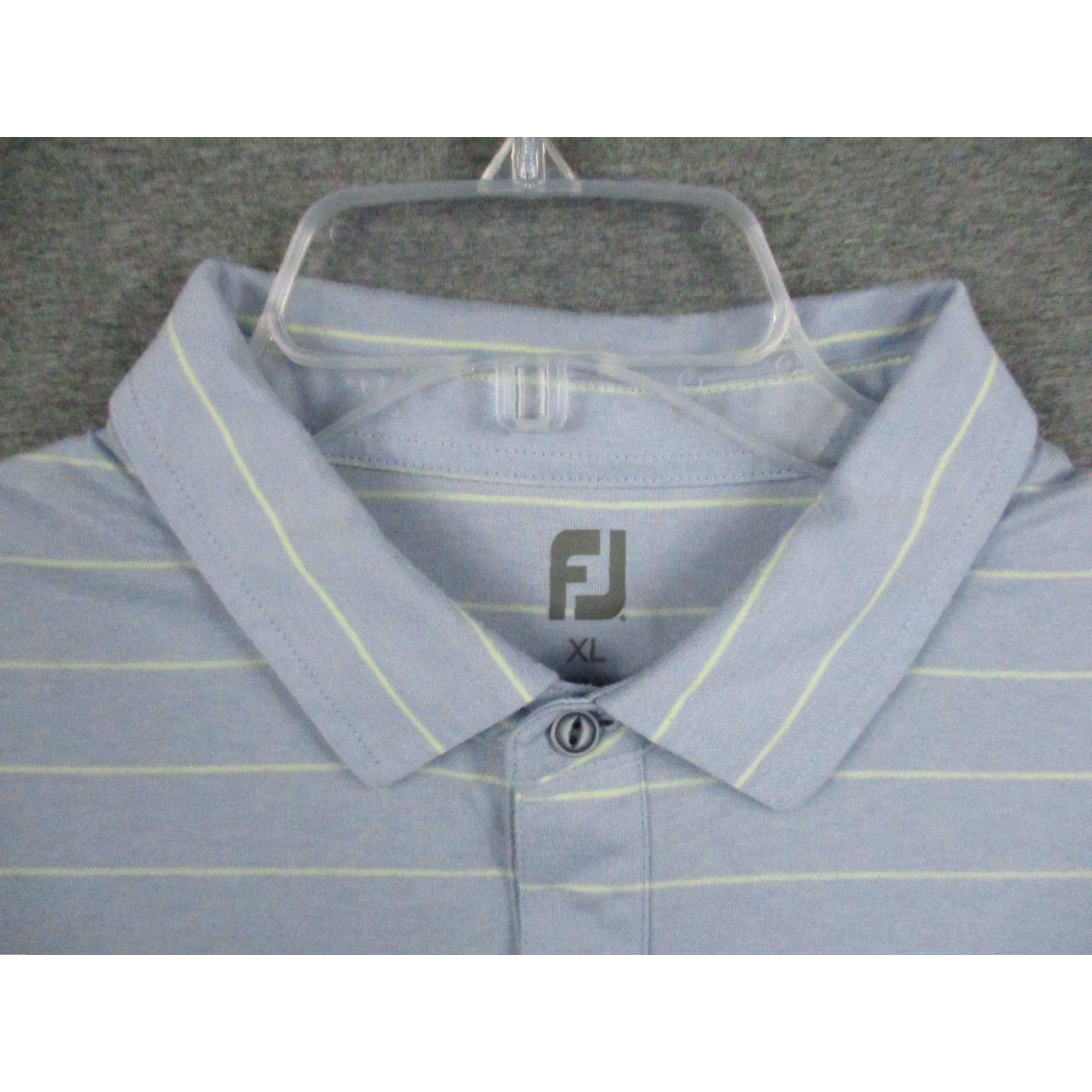 Vintage FJ Polo Shirt XL Men's Golf Blue White Stripe Cotton Polyester Blend Shirt Polo Sports Size US XL / EU 56 / 4 - 2 Thumbnail