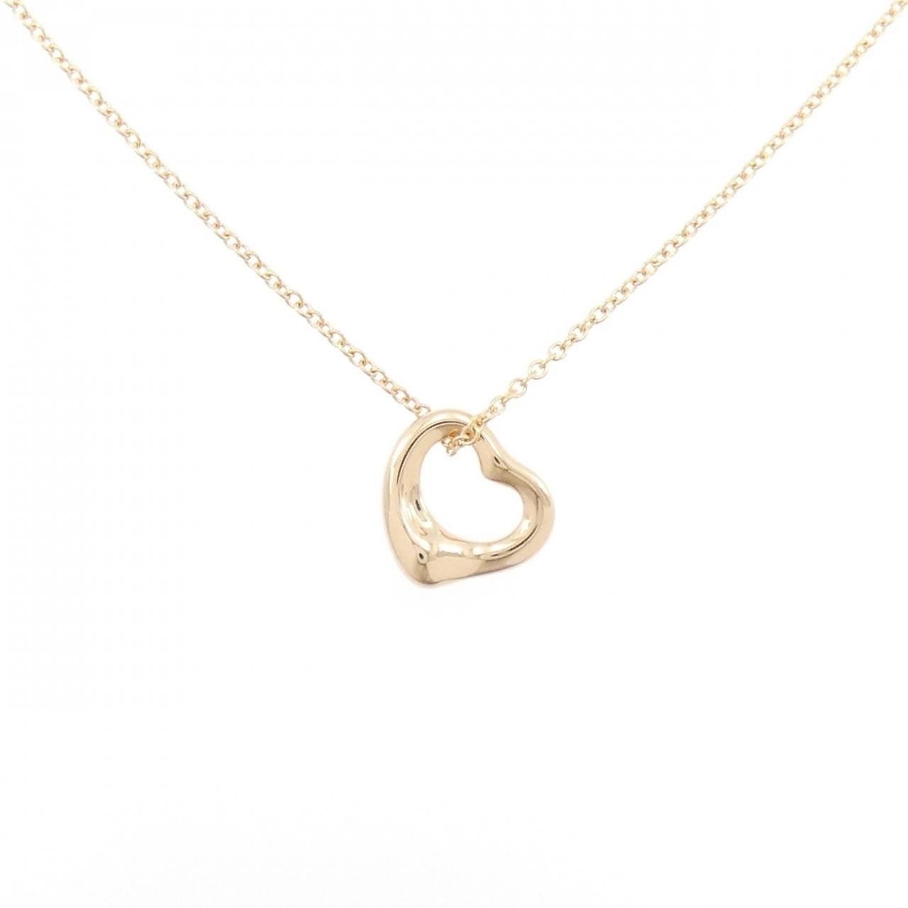 Tiffany & Co. Tiffany & Co. Tiffany & Co. 750 Pink Gold Open Heart Necklace Precious Metal Necklace DUTY FREE for USA Size ONE SIZE - 1 Thumbnail