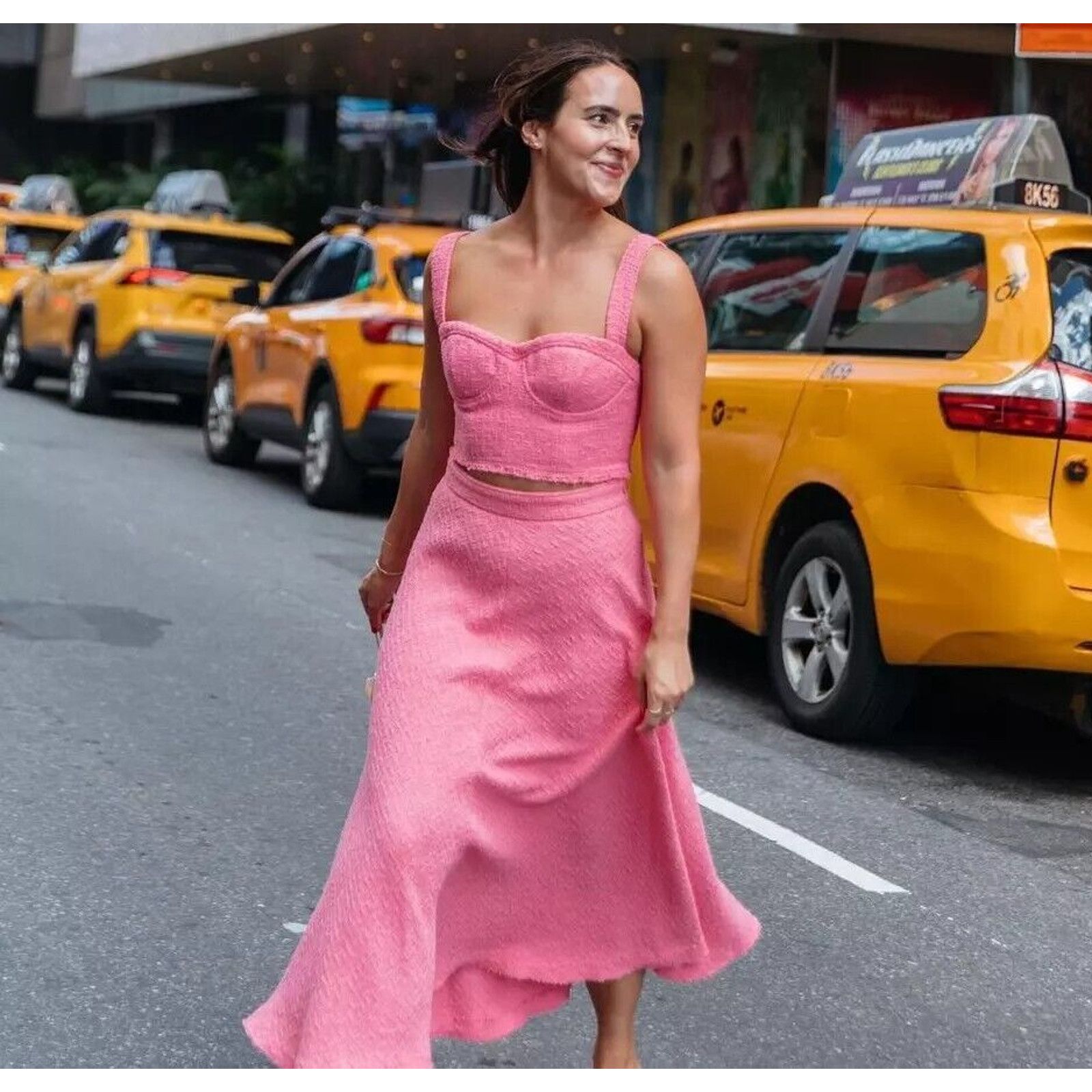 Zara ZARA BLOGGER FAVE! Crop Top + High-Waisted Long Skirt NWT Size L / US 10 / IT 46 - 6 Thumbnail