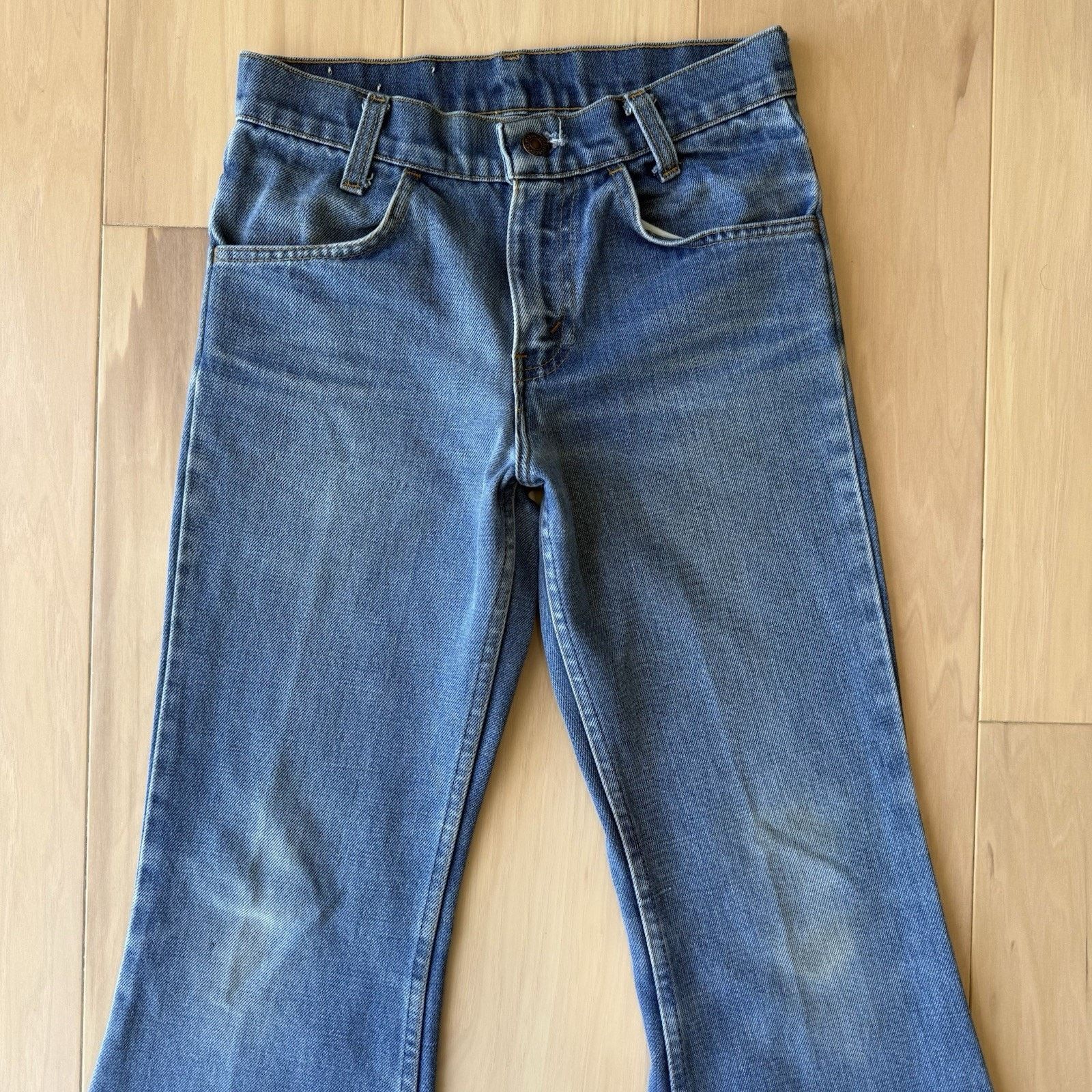 Levi's × Vintage Vintage Levis 784 Bell Bottom Jeans 27 Blue For Women 80s Size 27" / US 4 / IT 40 - 3 Thumbnail