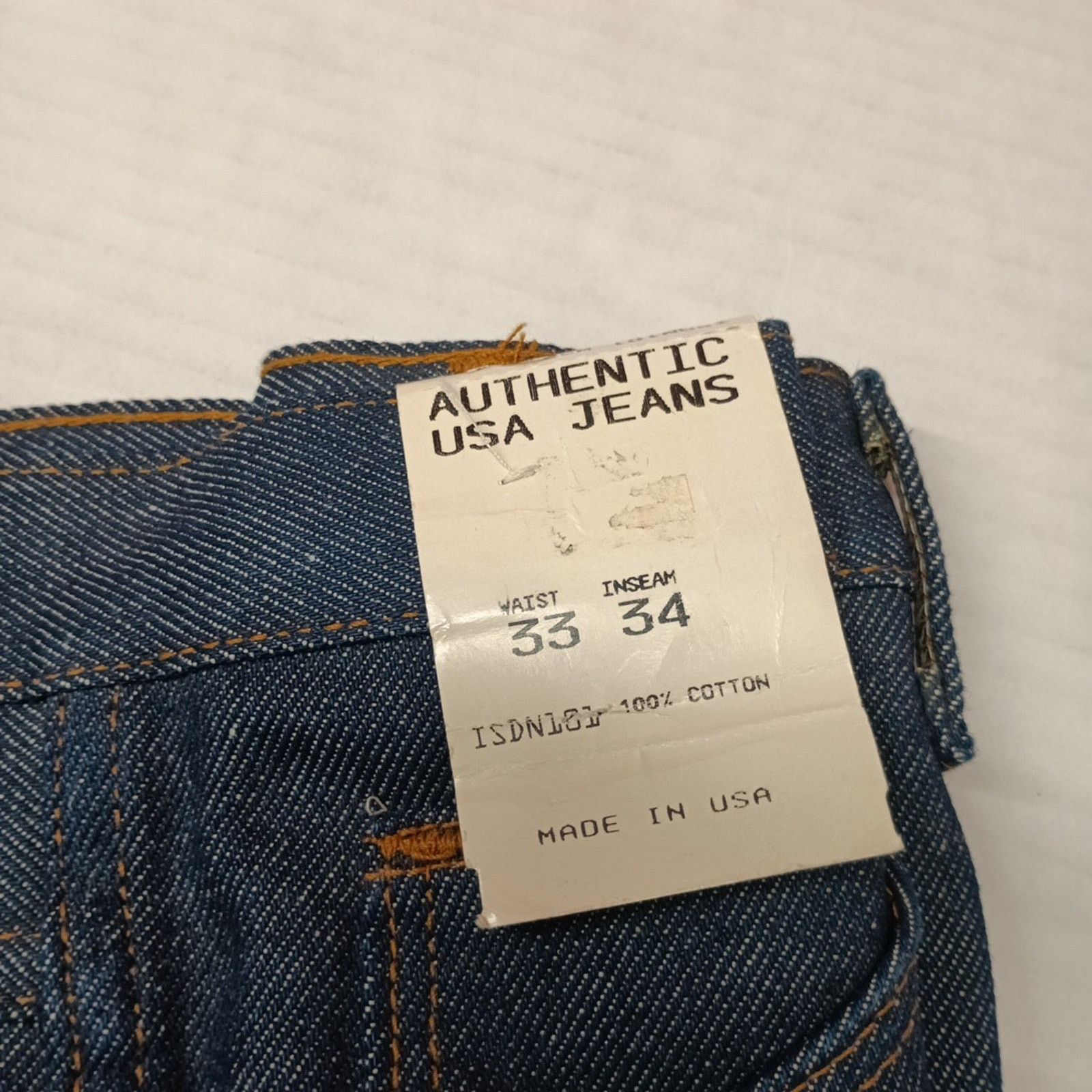 Other Vintage Mister Joe Jeans Men's Size 33x34 Blue Straight Leg Size US 33 - 2 Thumbnail