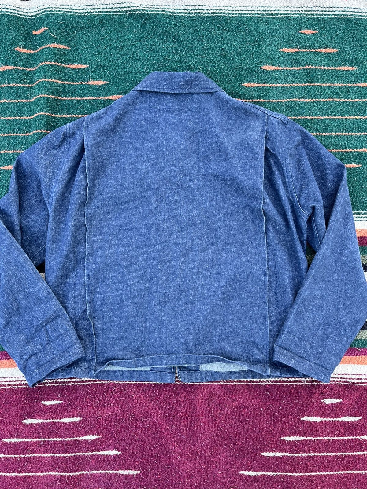 Japanese Brand Vintage 50’s indigo Denim Cropped RARE USN Size US M / EU 48-50 / 2 - 2 Thumbnail