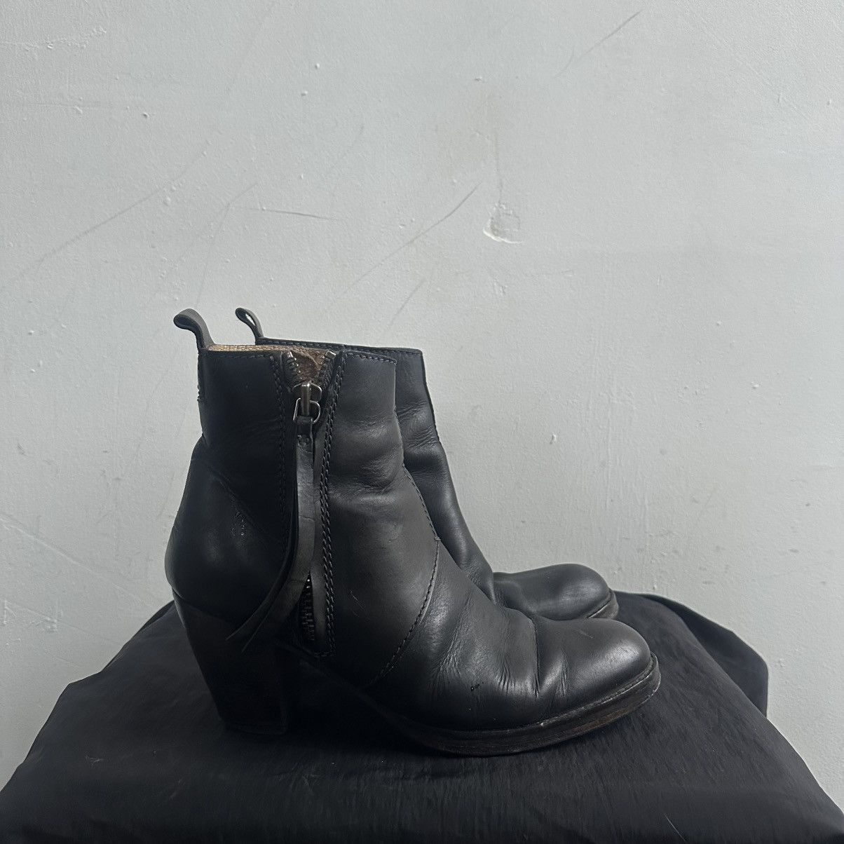 Acne Studios Rare Acne Studios platform Boots Leather Heels Ankle Size US 10 / IT 40 - 1 Thumbnail
